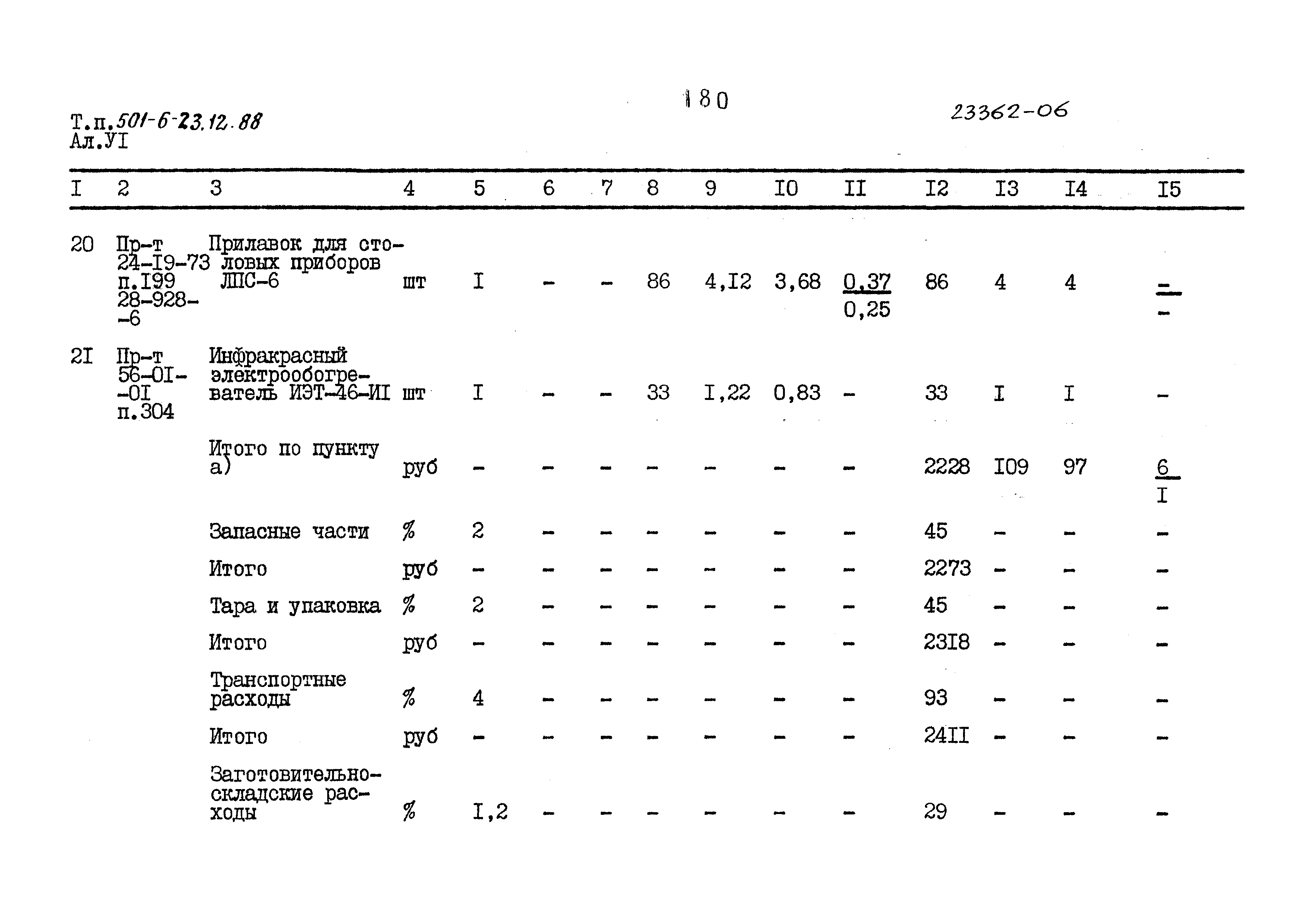 Типовой проект 501-6-23.12.88
