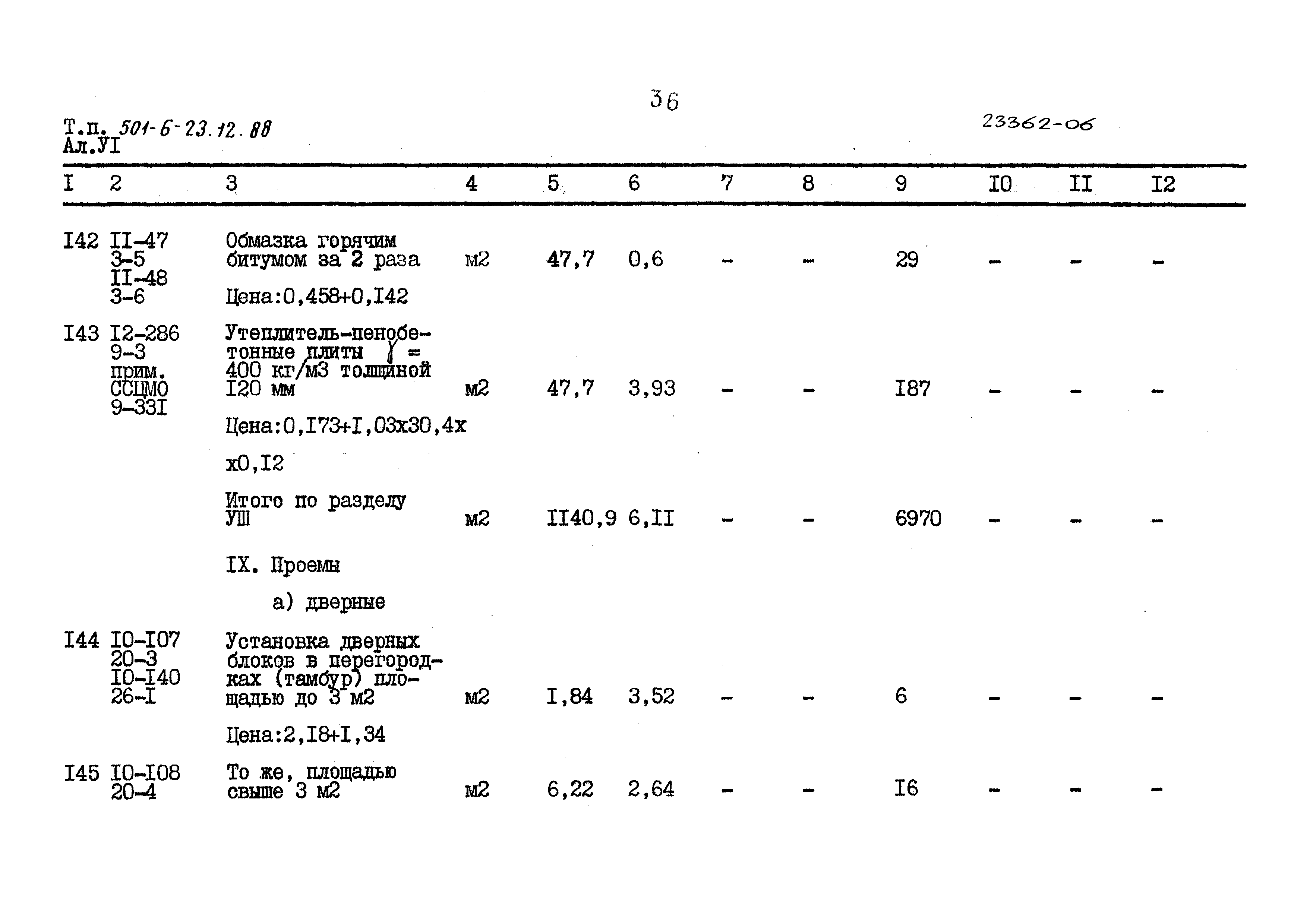 Типовой проект 501-6-23.12.88