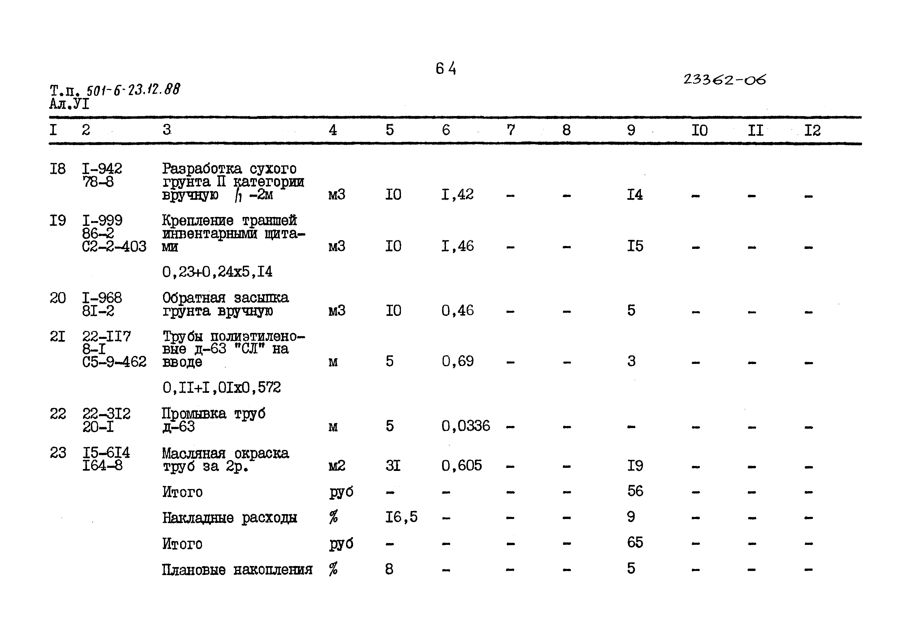 Типовой проект 501-6-23.12.88