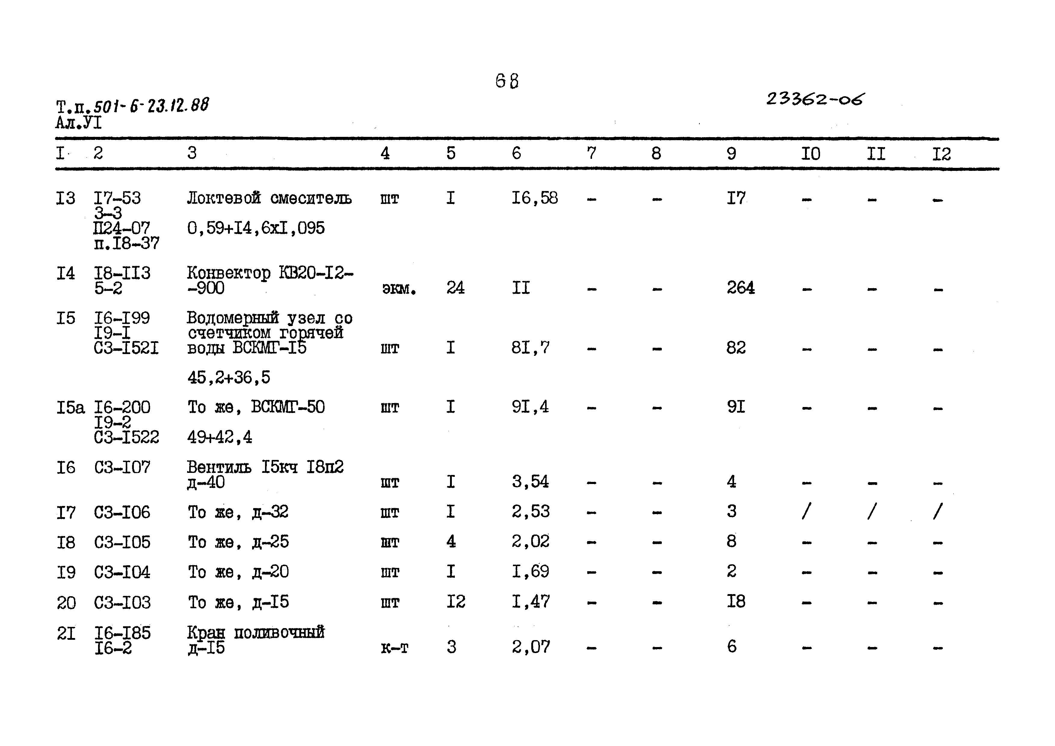 Типовой проект 501-6-23.12.88