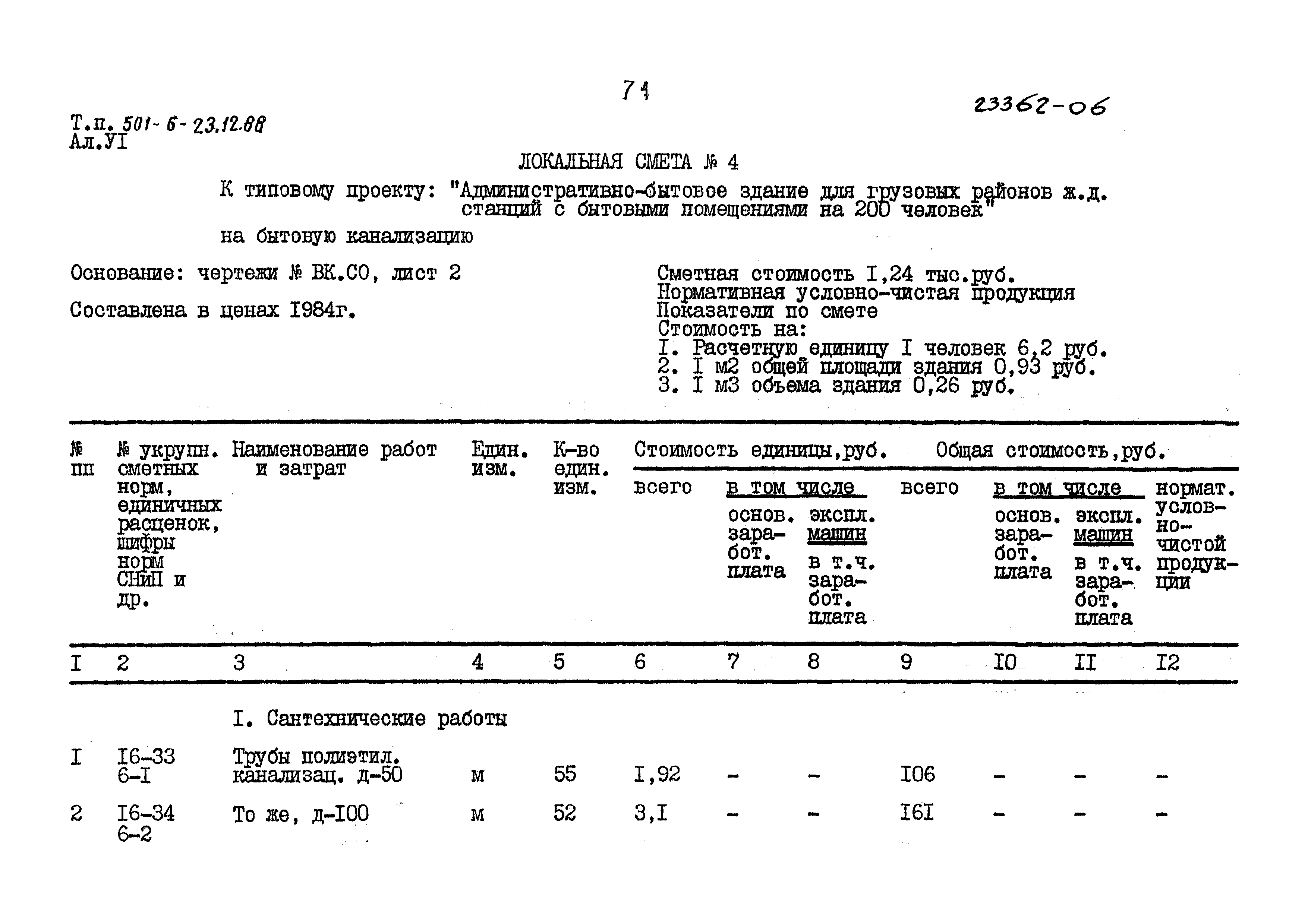 Типовой проект 501-6-23.12.88