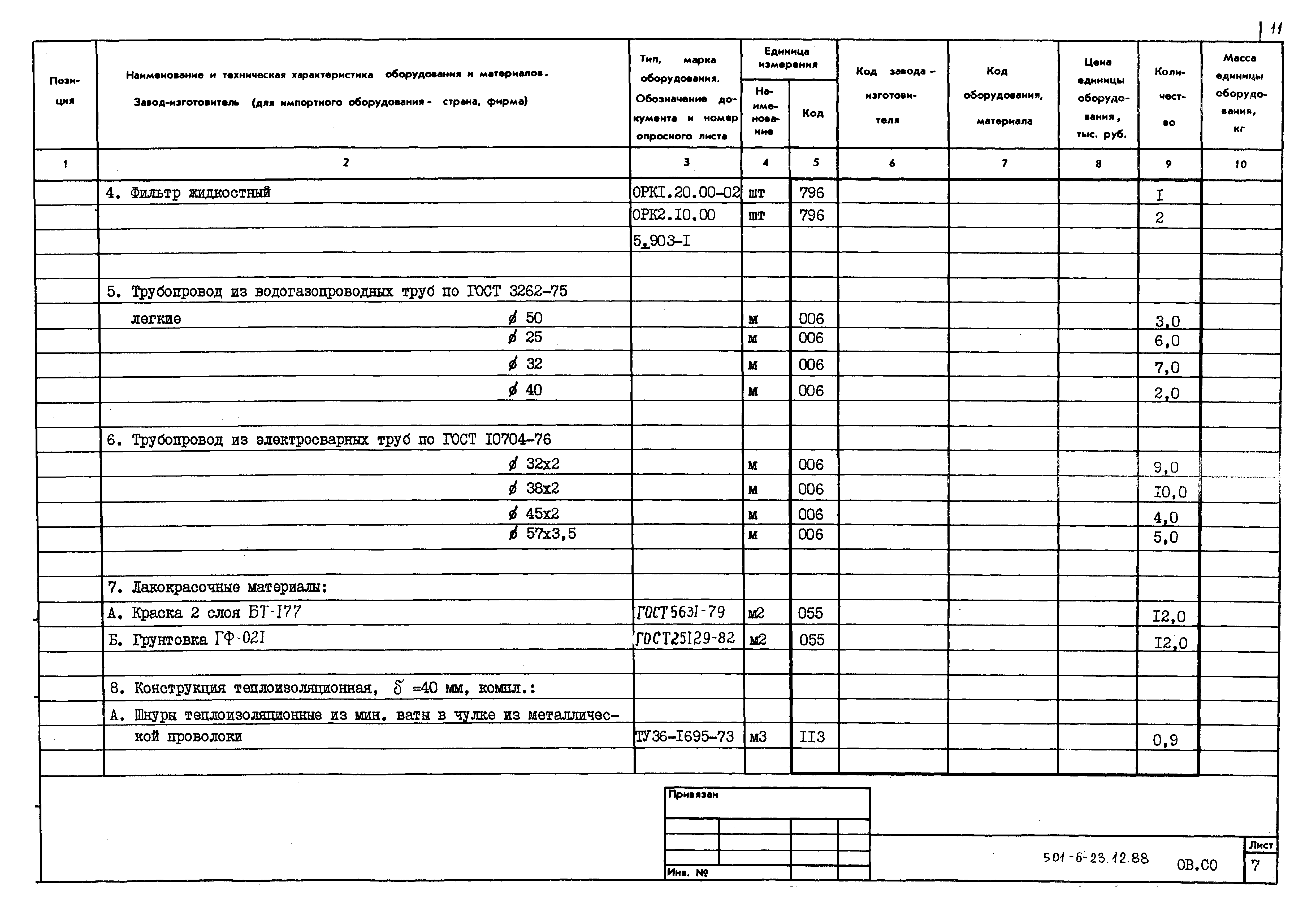 Типовой проект 501-6-23.12.88