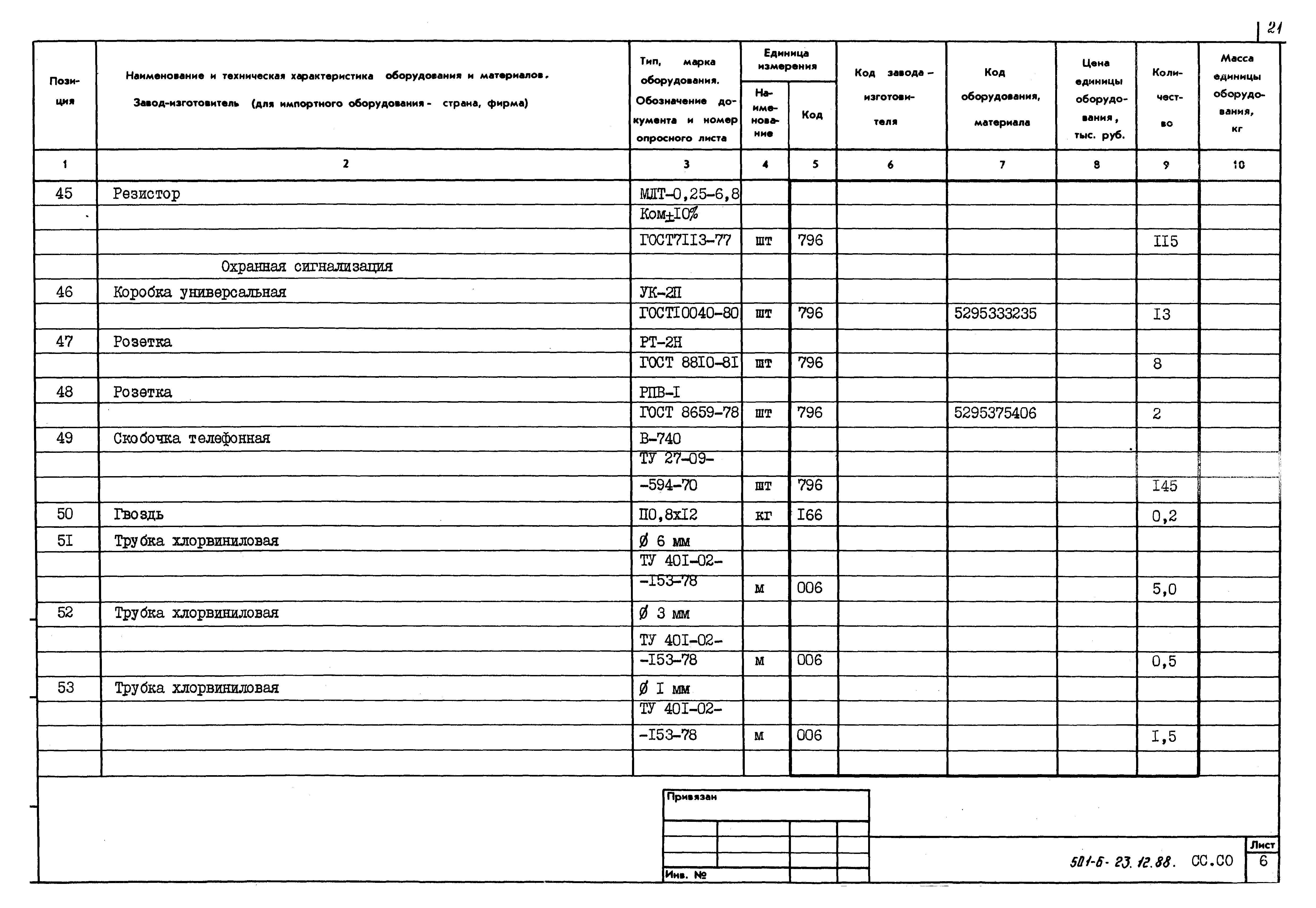 Типовой проект 501-6-23.12.88