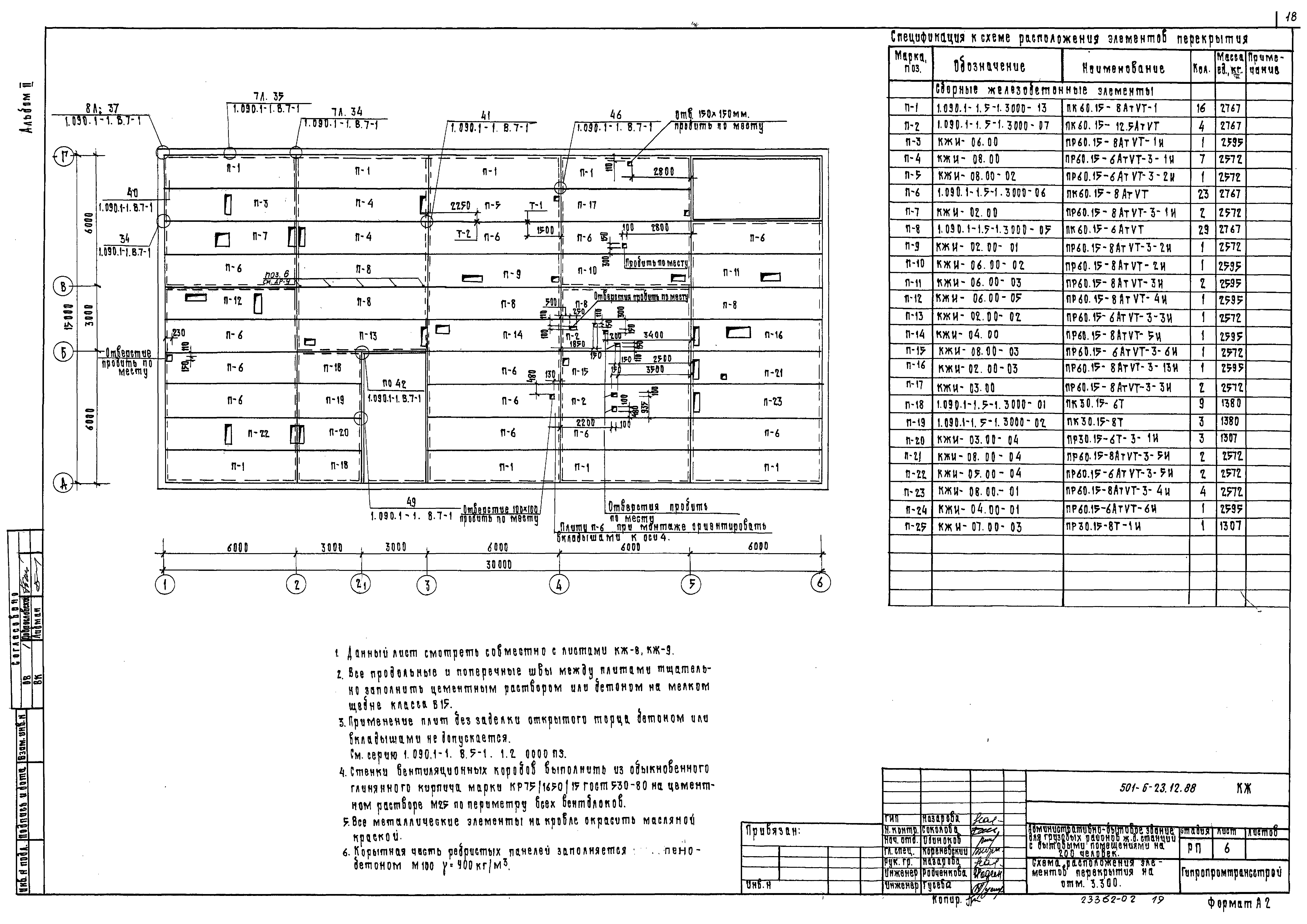 Типовой проект 501-6-23.12.88