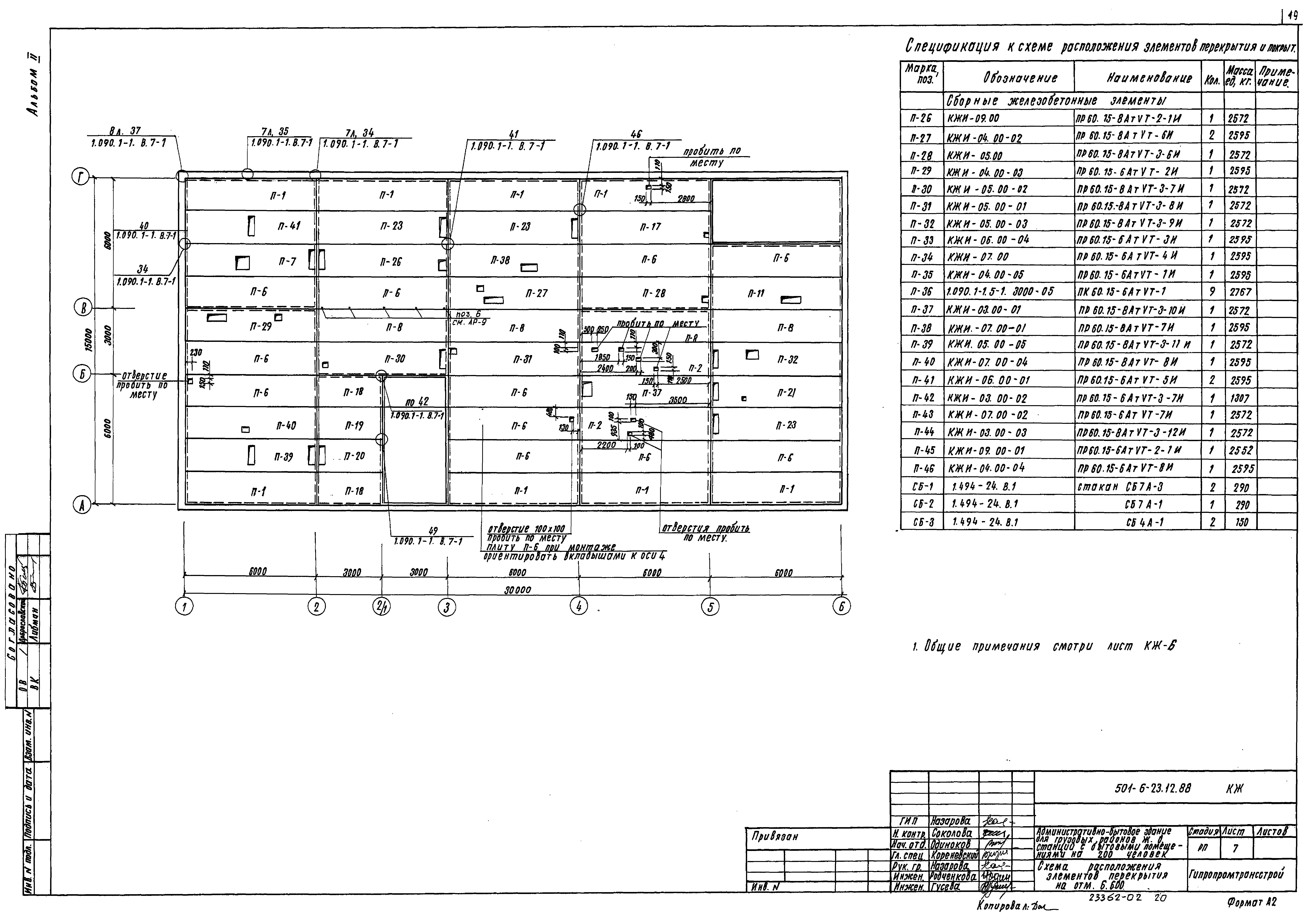 Типовой проект 501-6-23.12.88