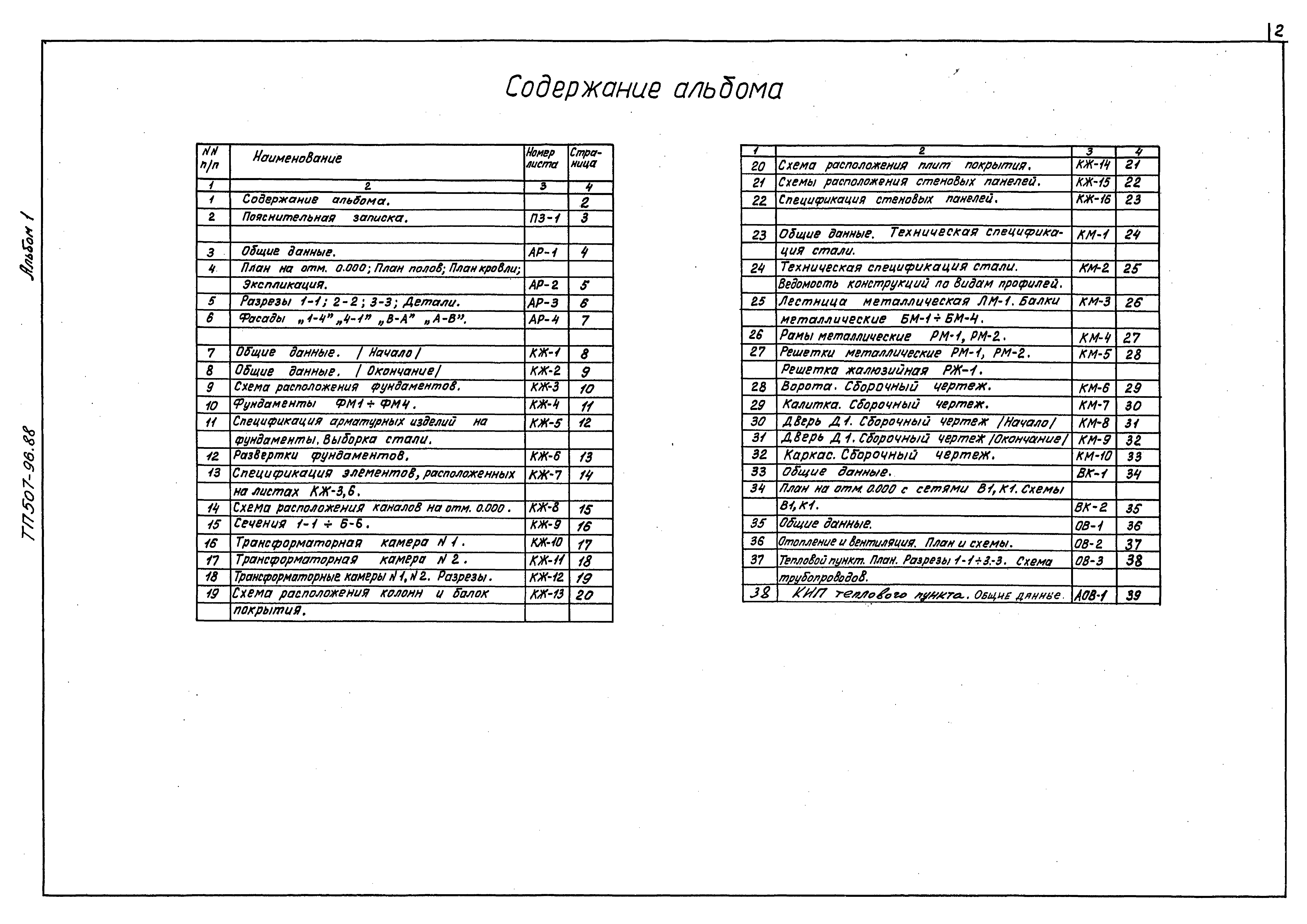 Типовой проект 507-96.88
