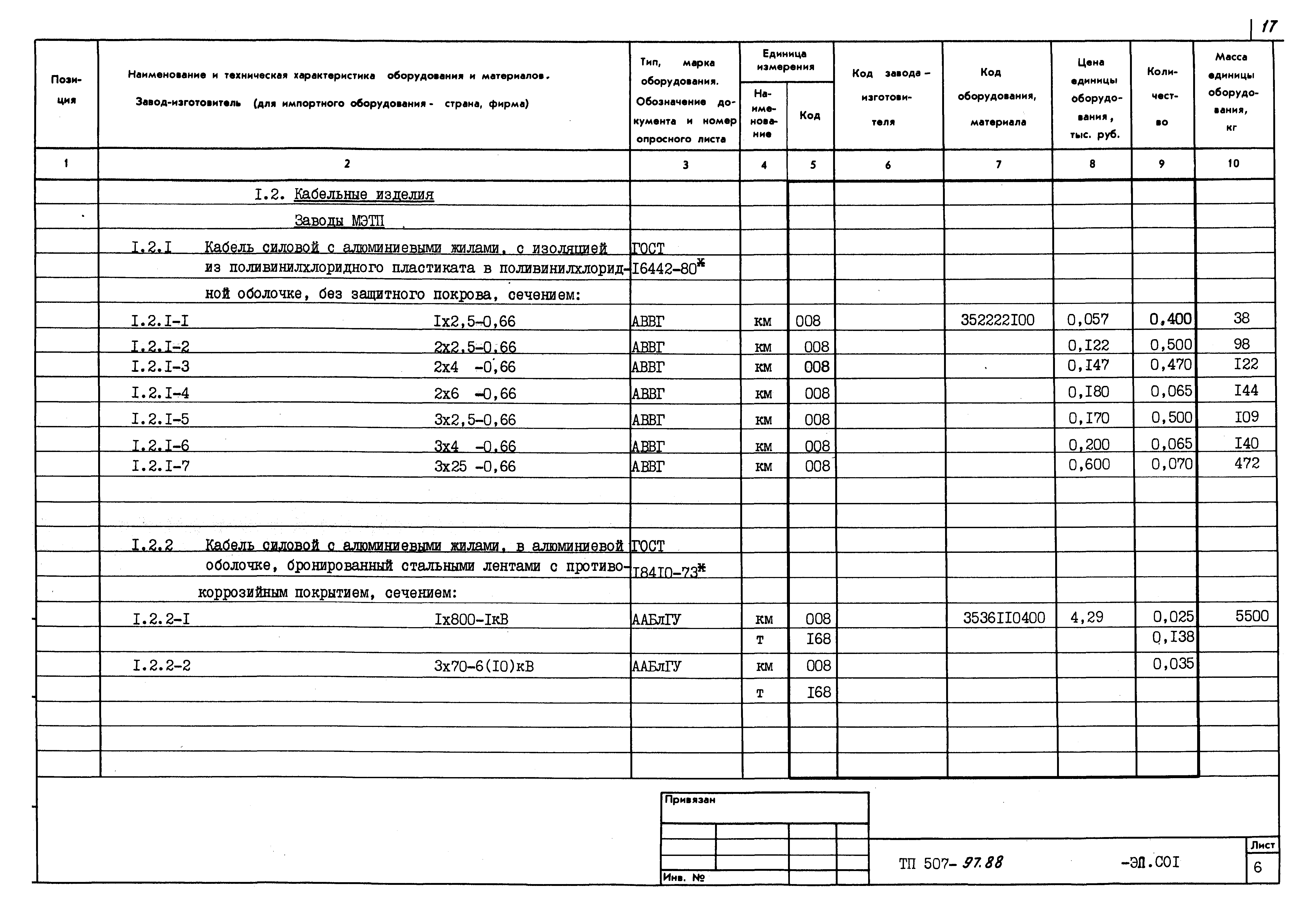 Типовой проект 507-97.88