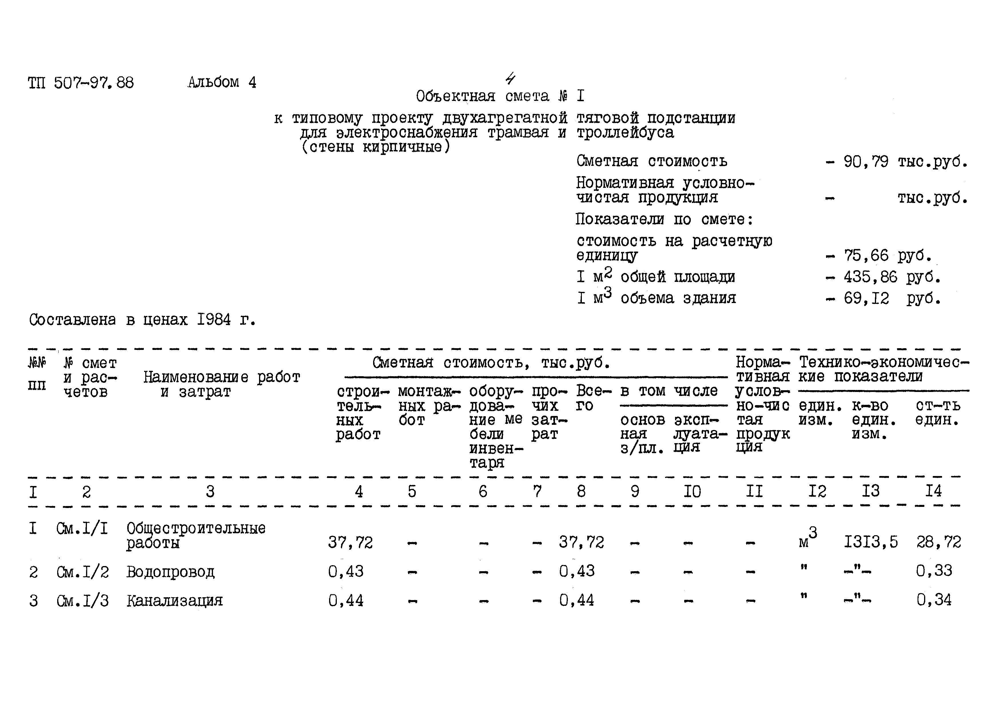 Типовой проект 507-97.88