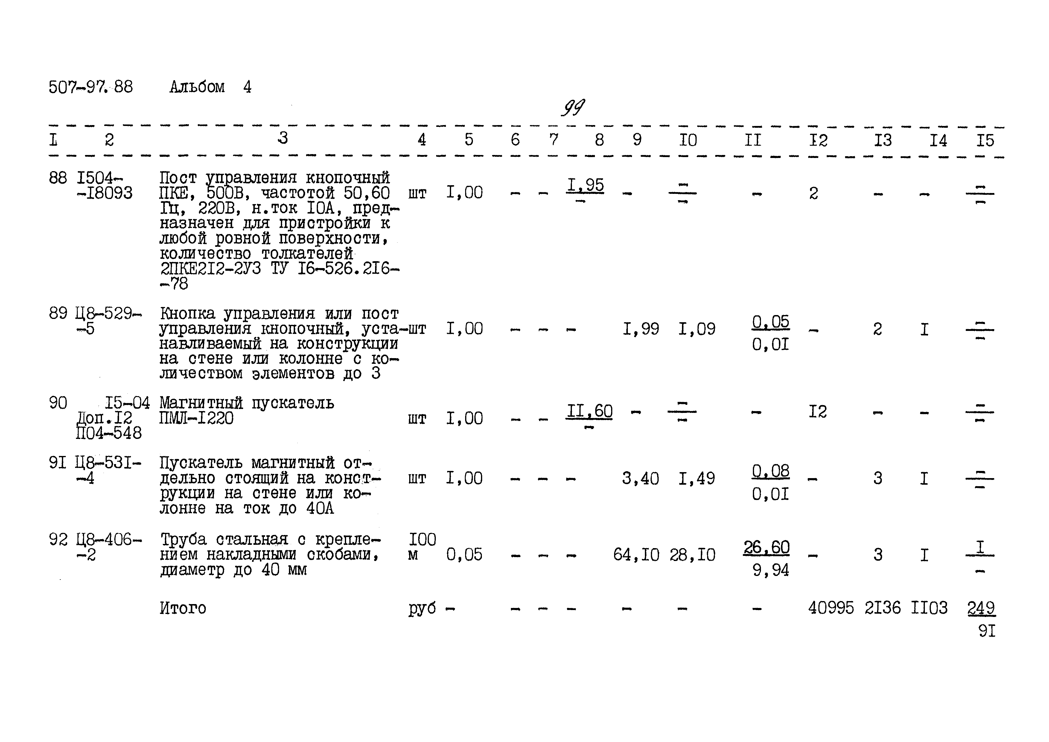 Типовой проект 507-97.88