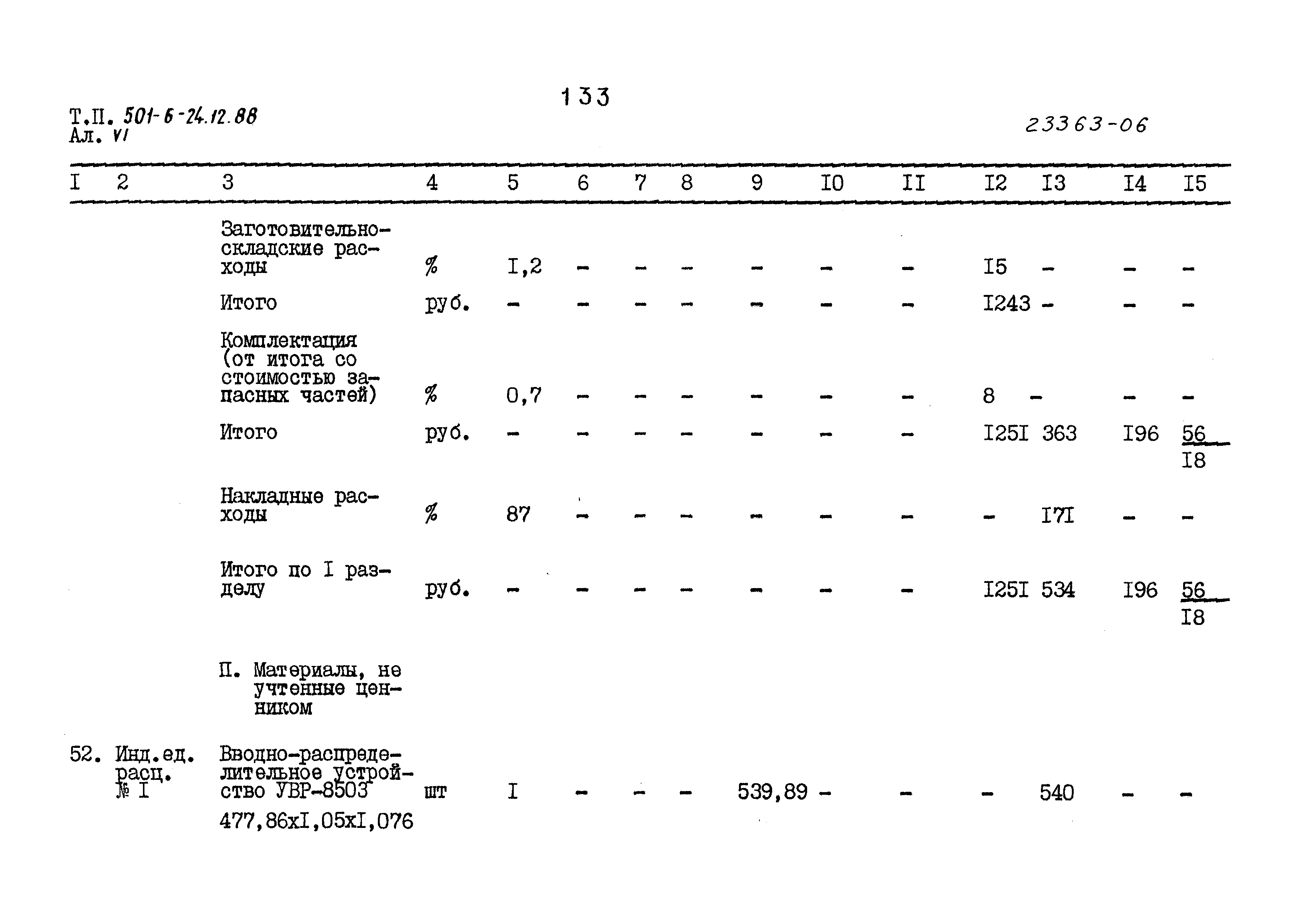 Типовой проект 501-6-24.12.88