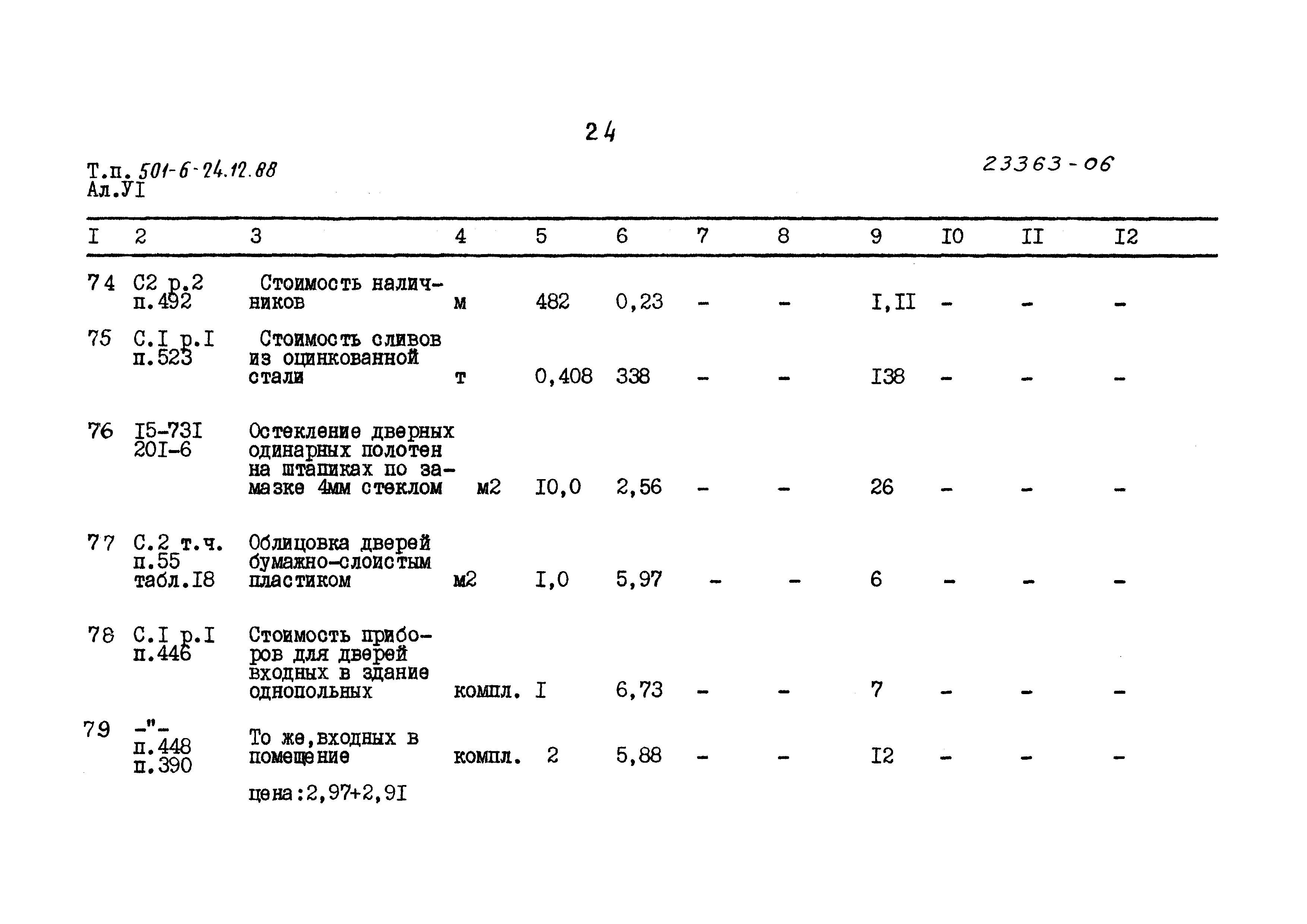 Типовой проект 501-6-24.12.88