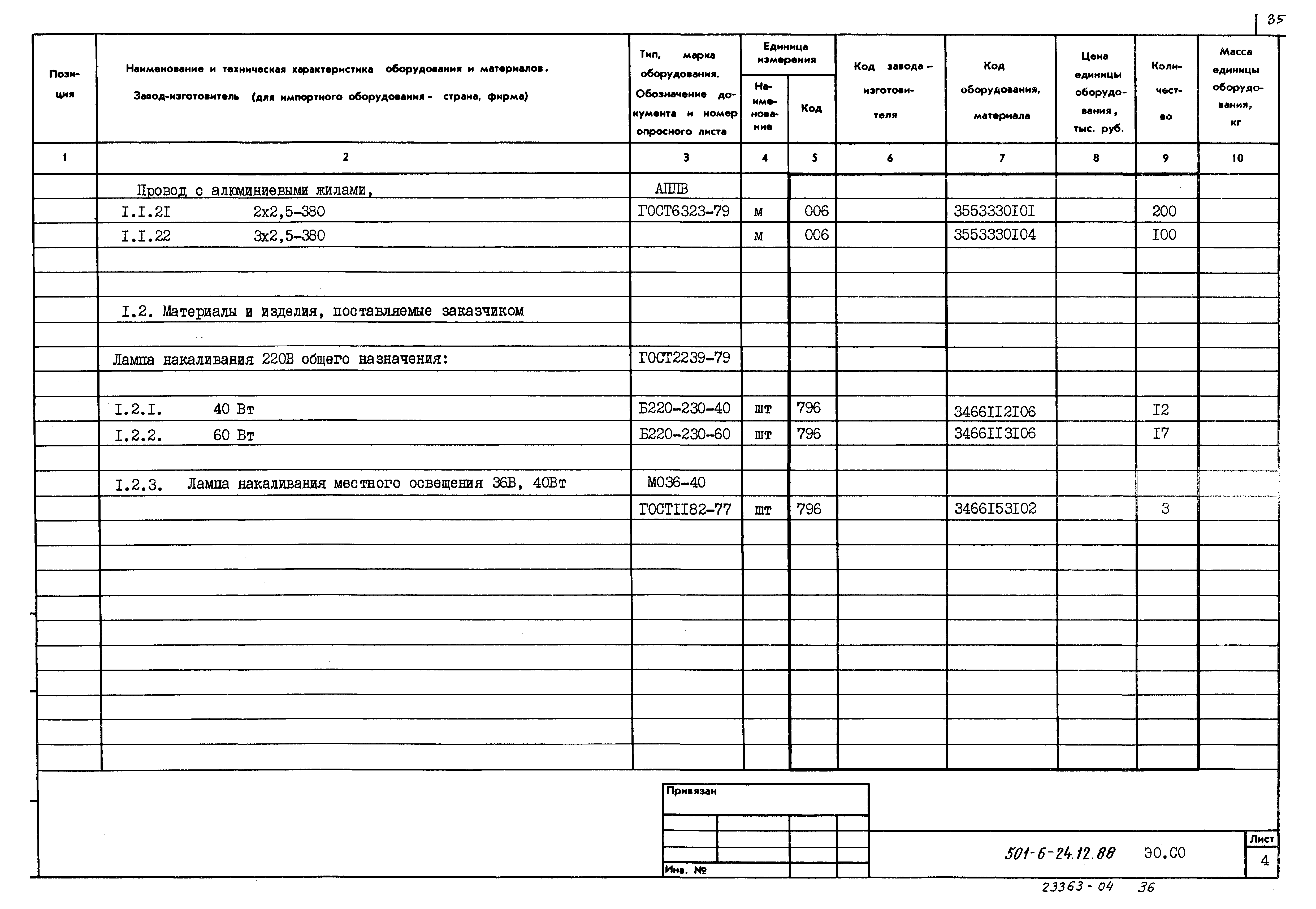 Типовой проект 501-6-24.12.88