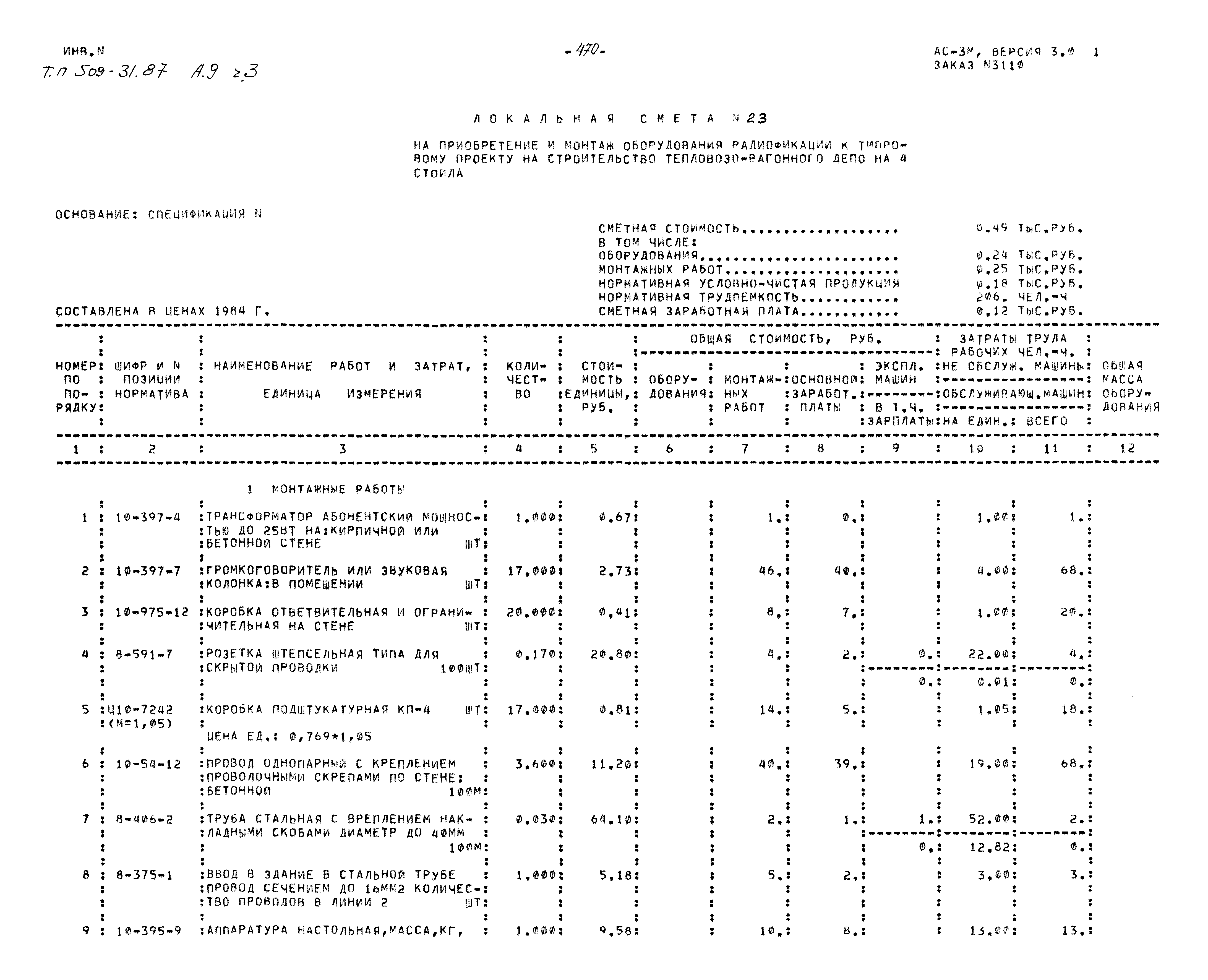 Типовой проект 509-31.87