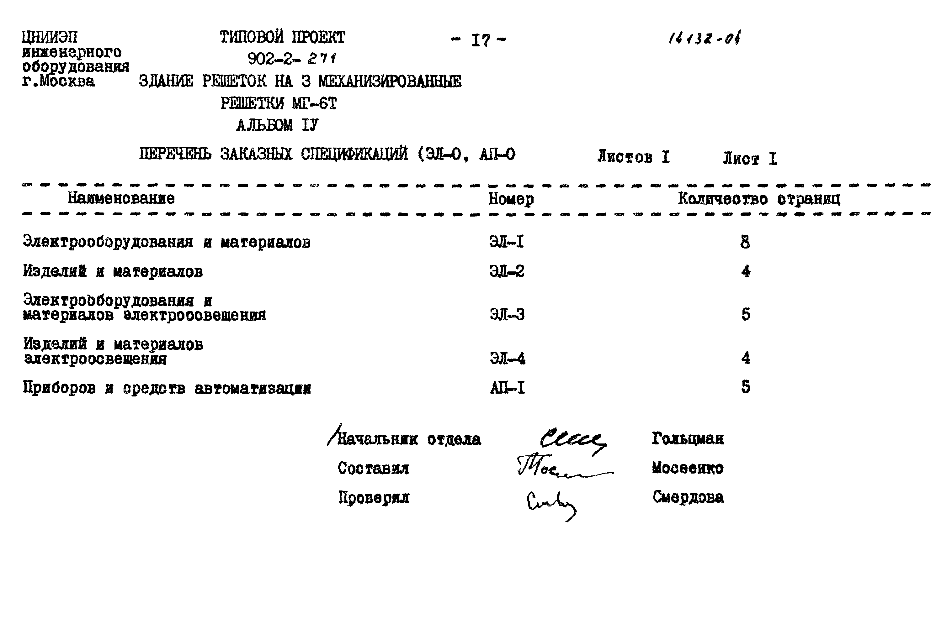 Типовой проект 902-2-271