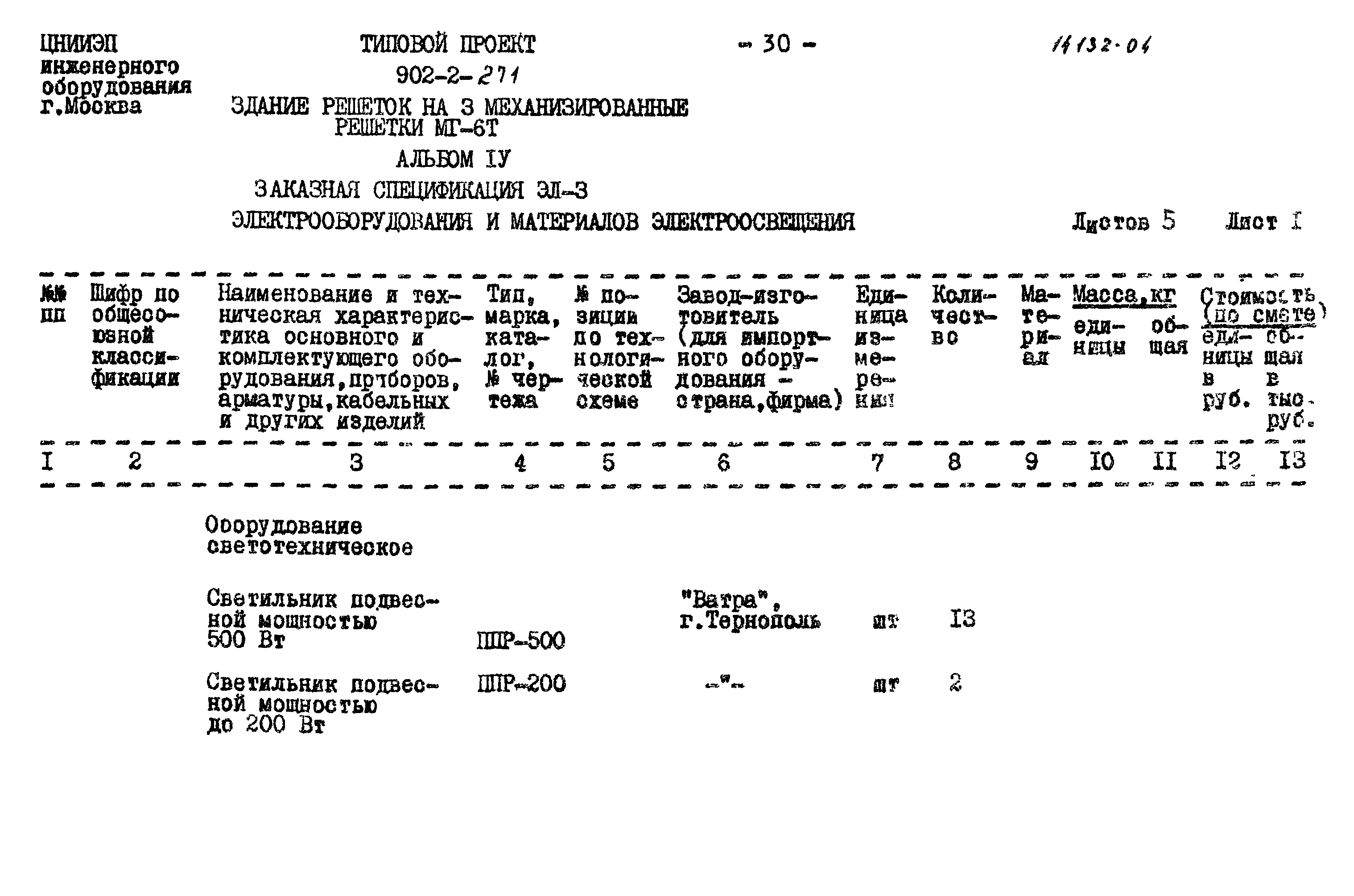 Типовой проект 902-2-271