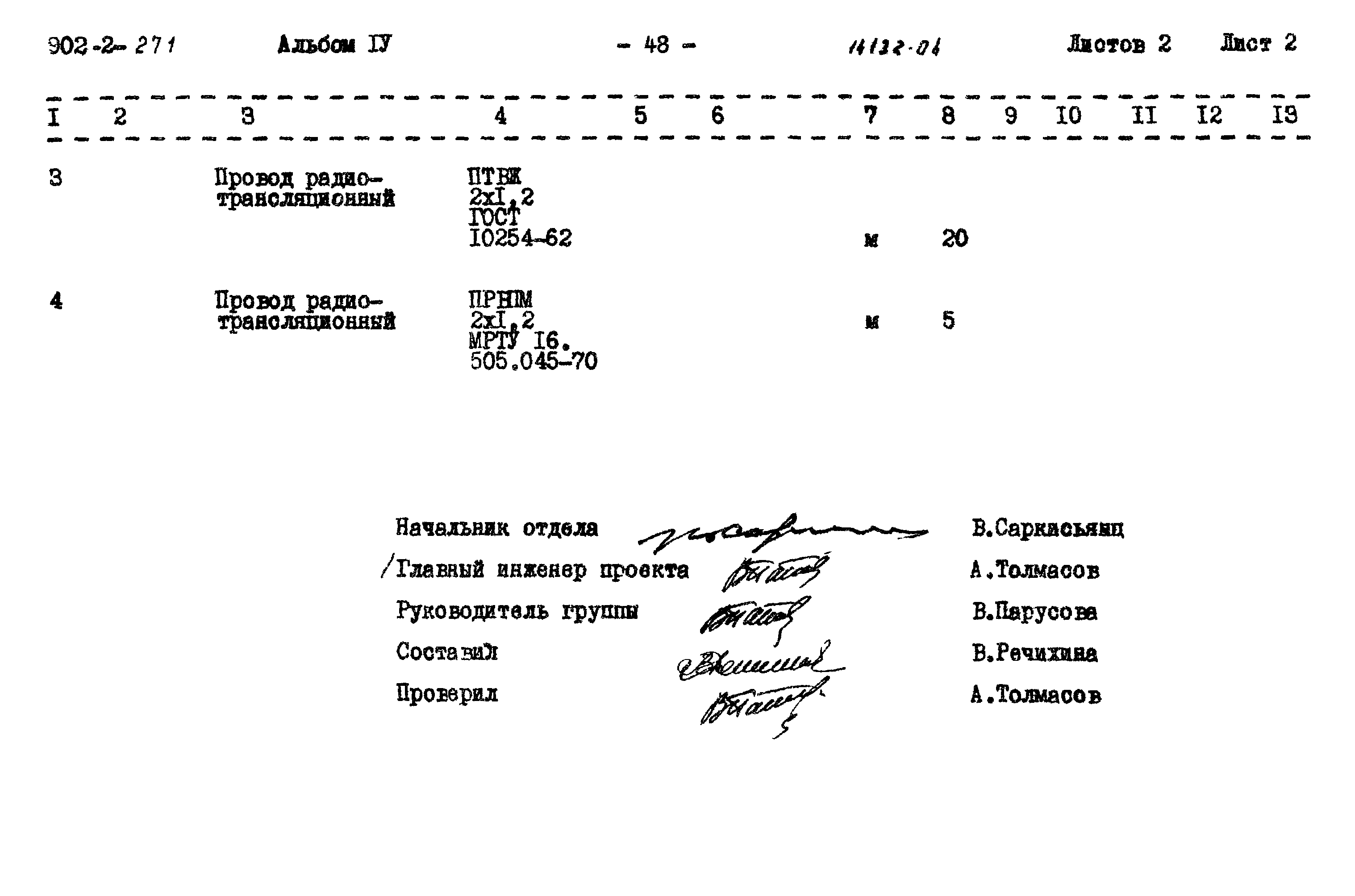 Типовой проект 902-2-271