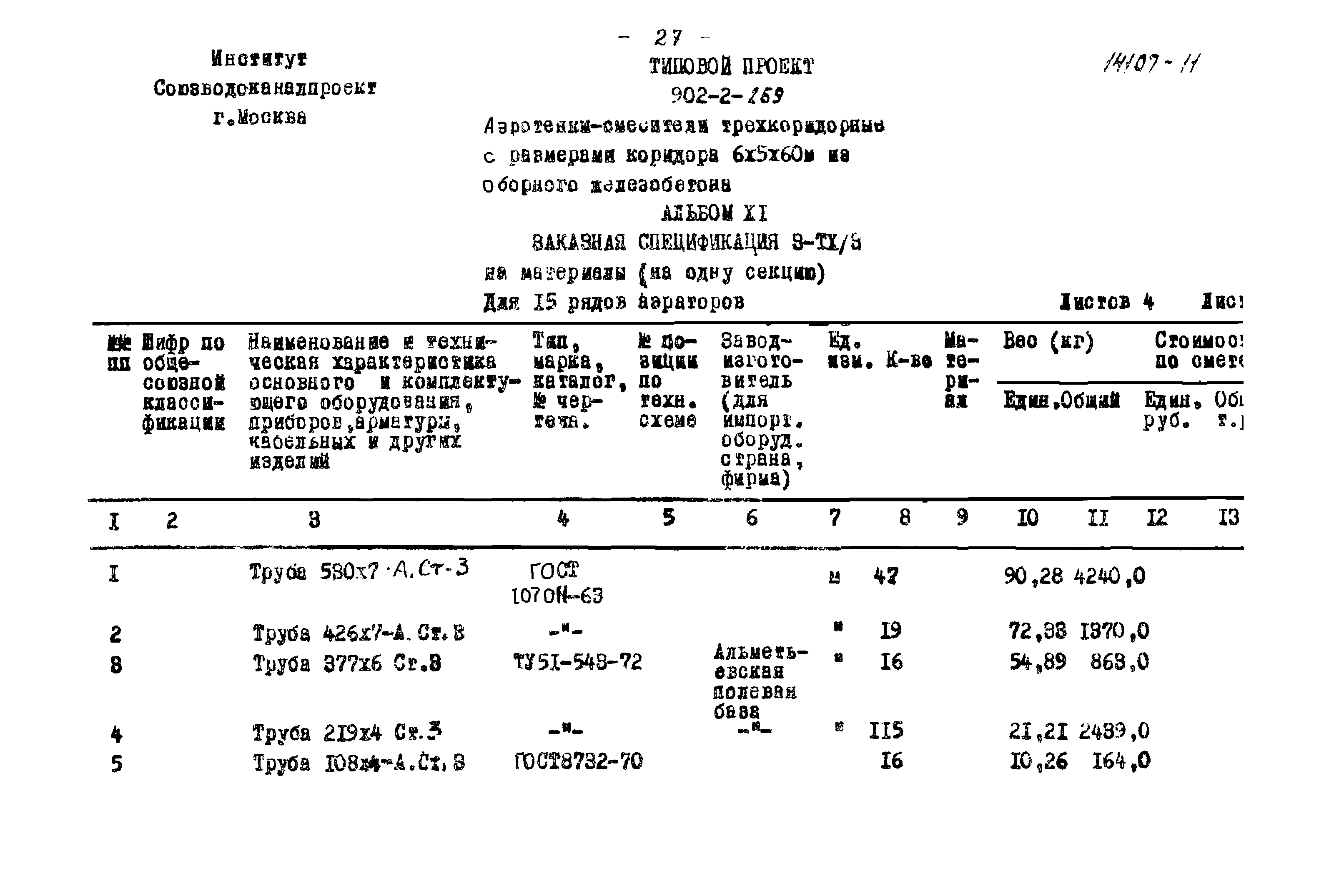 Типовой проект 902-2-269