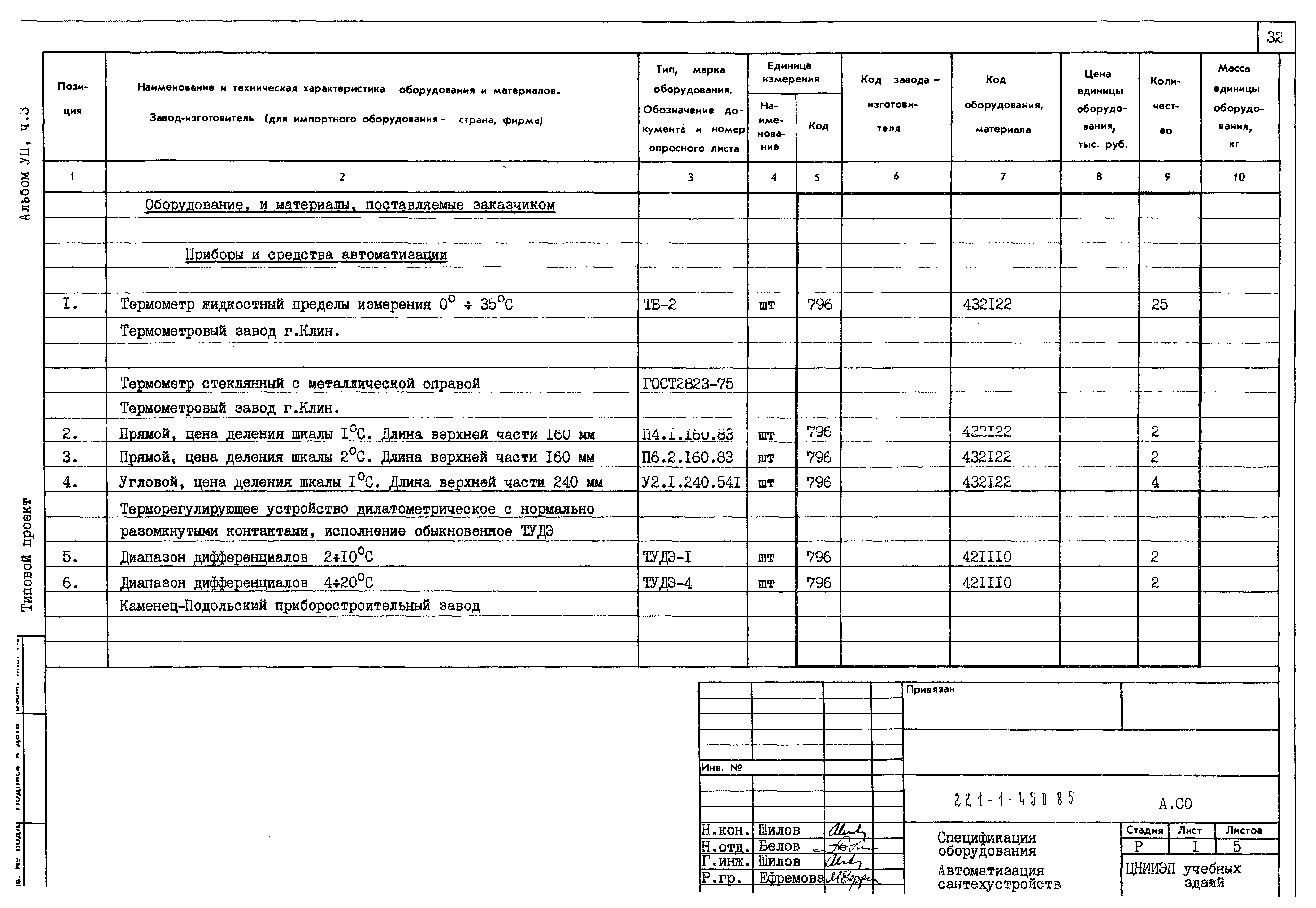 Типовой проект 221-1-450.85