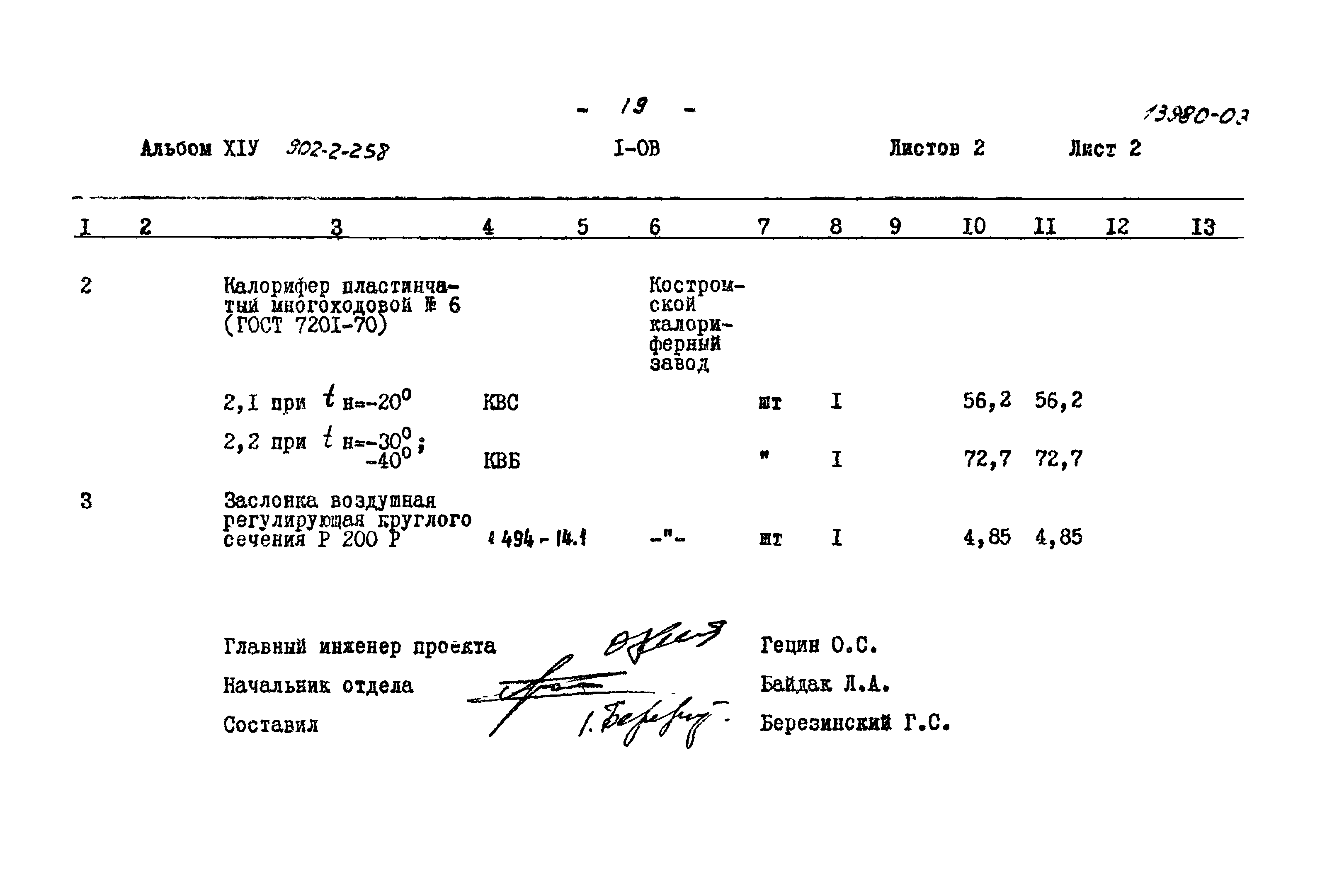 Типовой проект 902-2-258