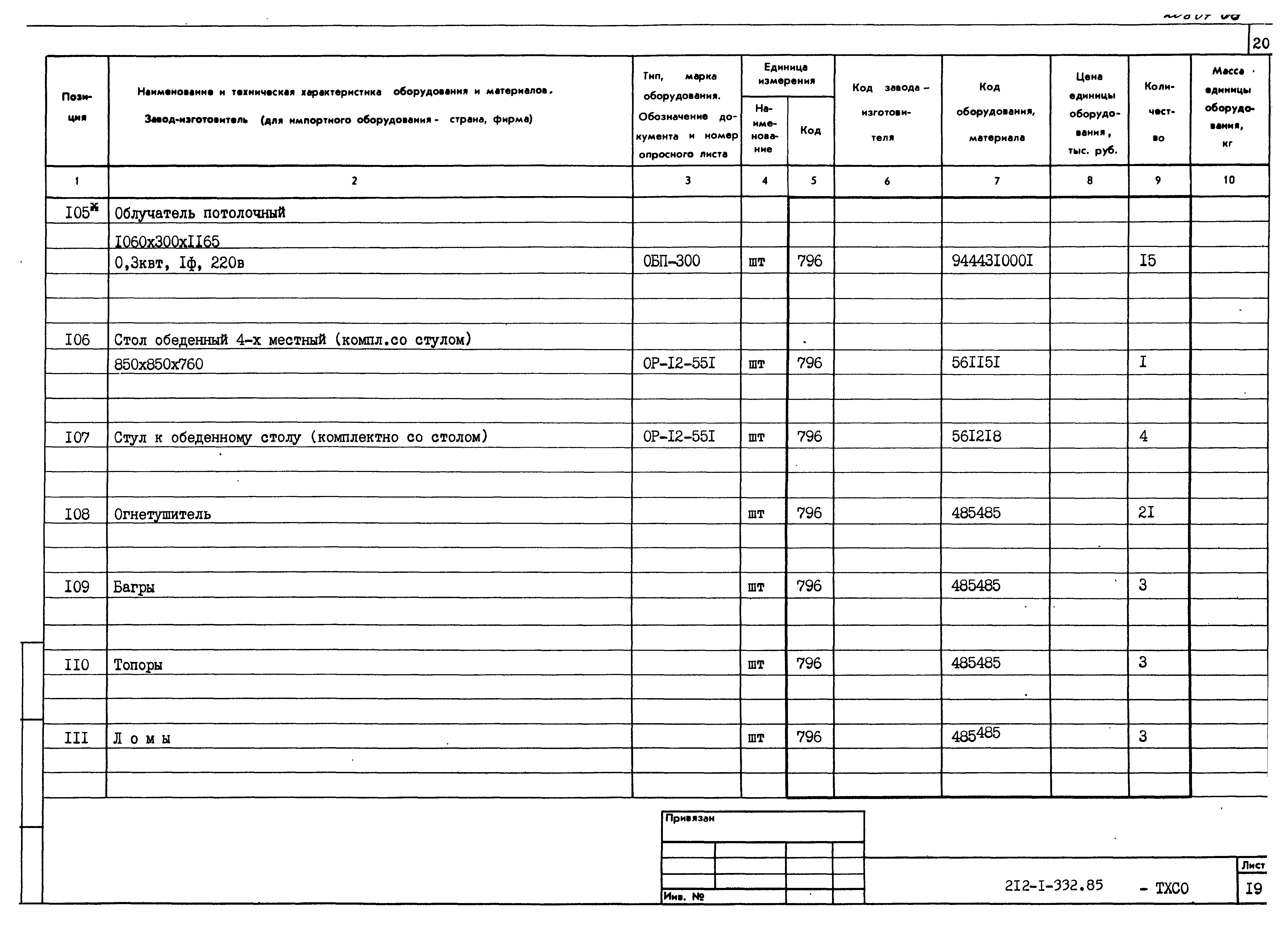 Типовой проект 212-1-332.85