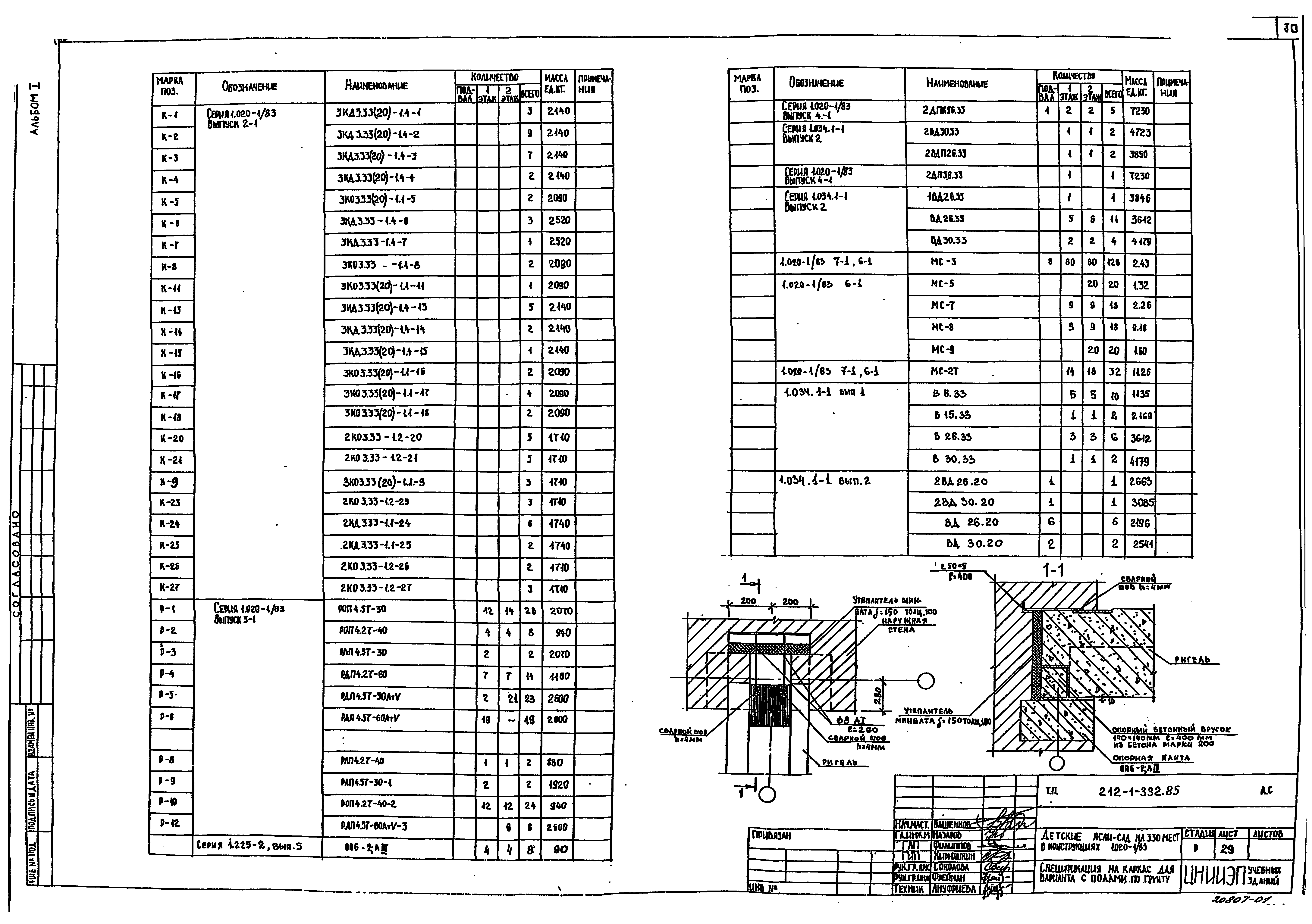 Типовой проект 212-1-332.85