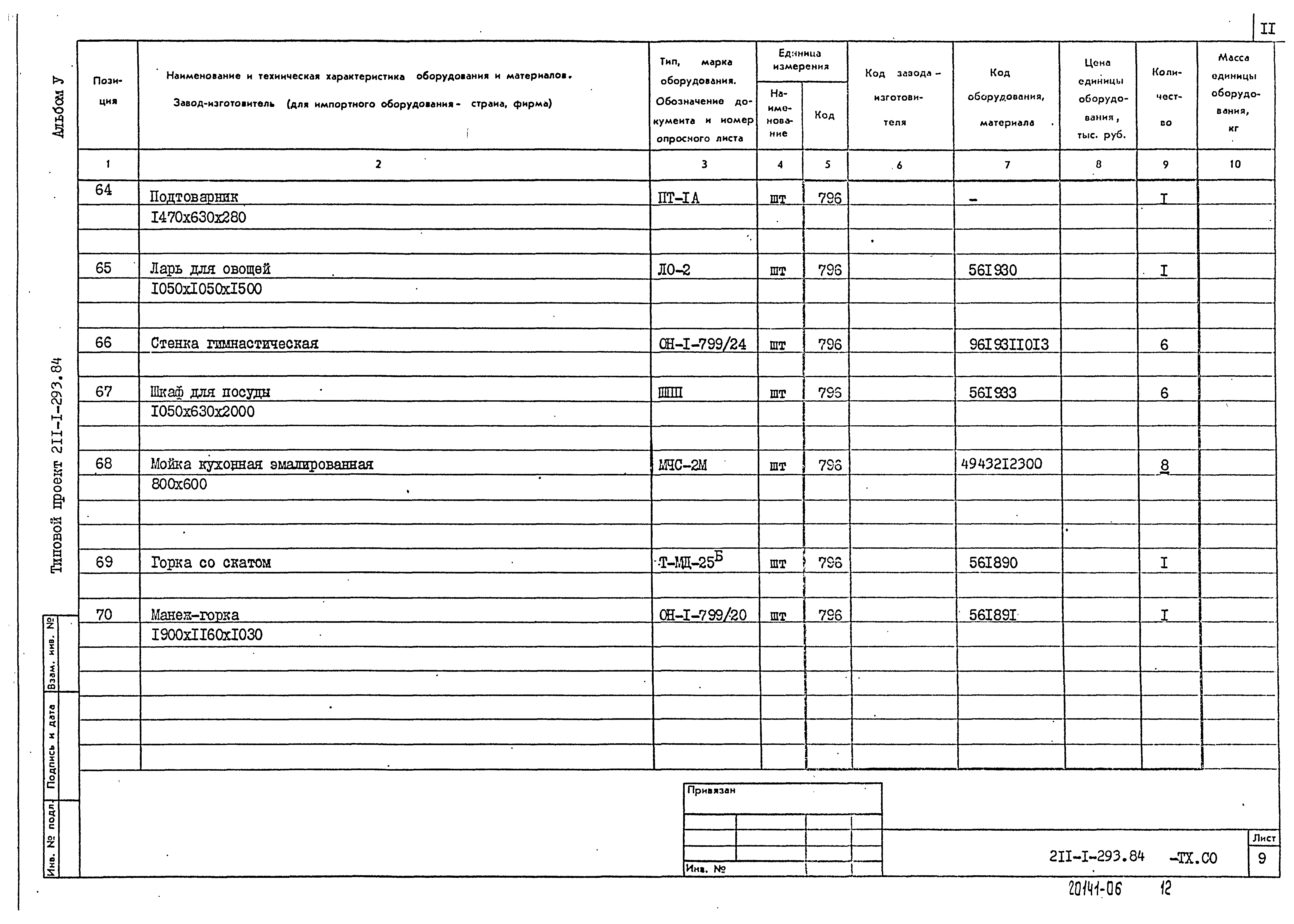 Типовой проект 211-1-293.84