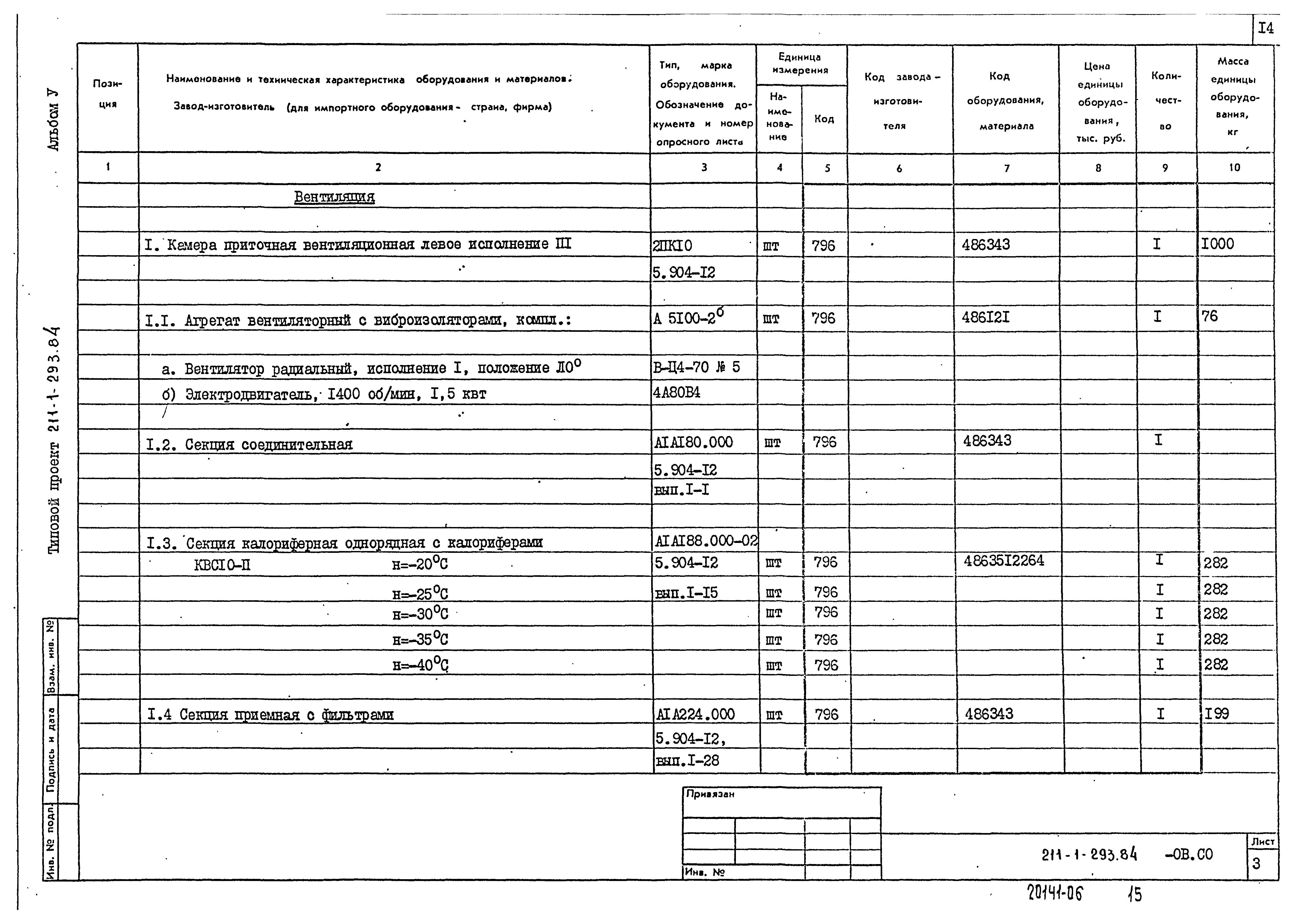 Типовой проект 211-1-293.84