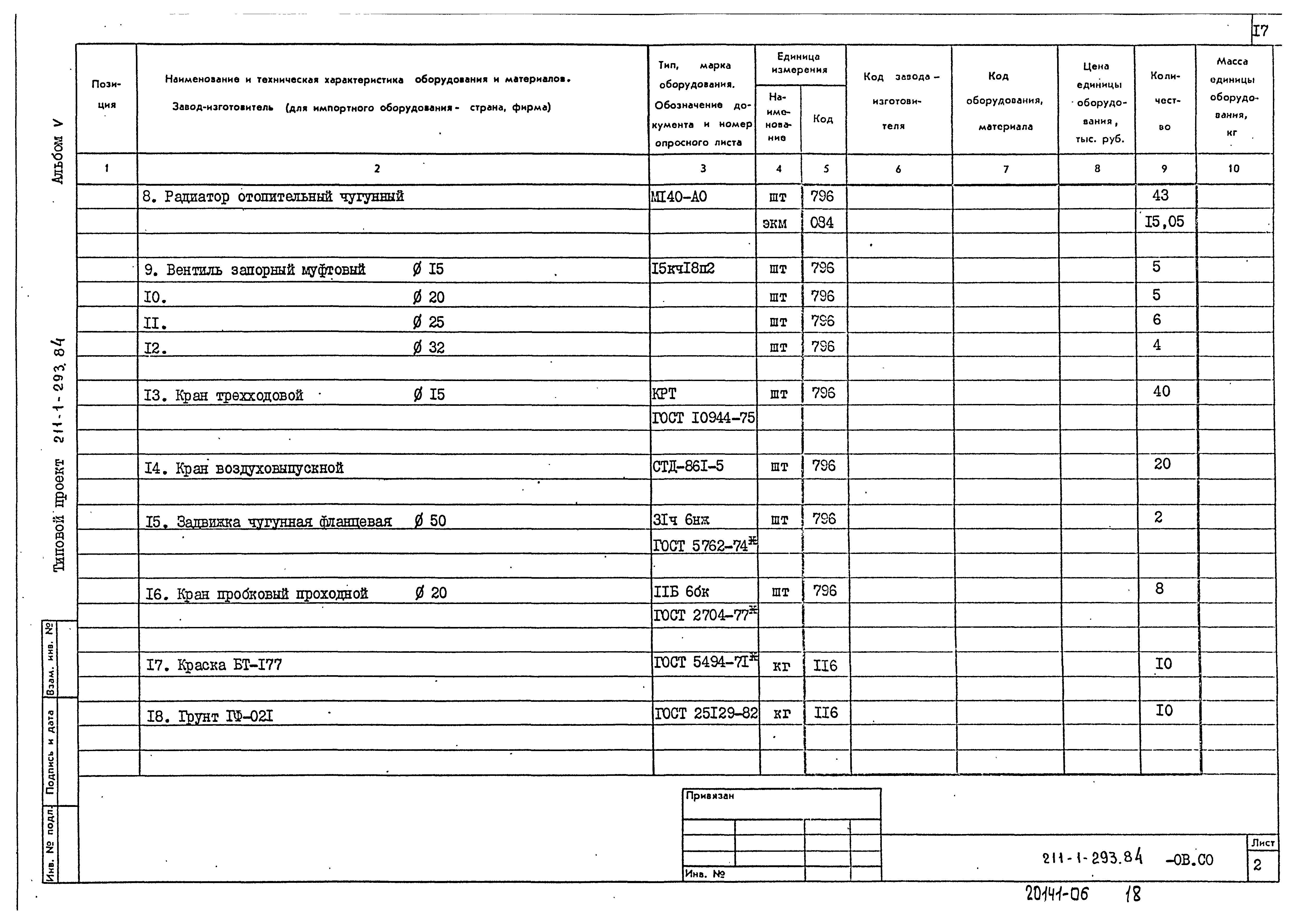 Типовой проект 211-1-293.84