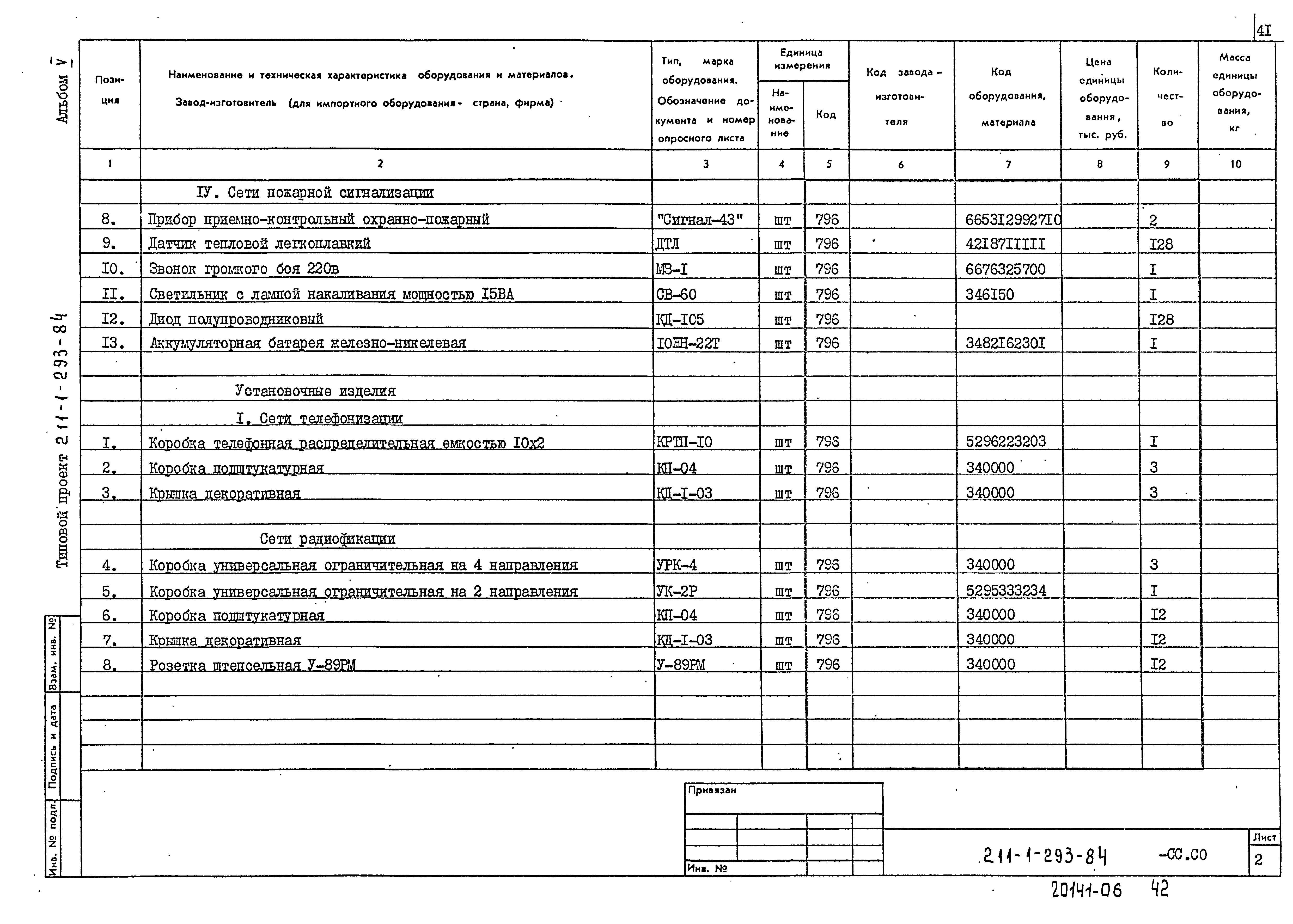 Типовой проект 211-1-293.84