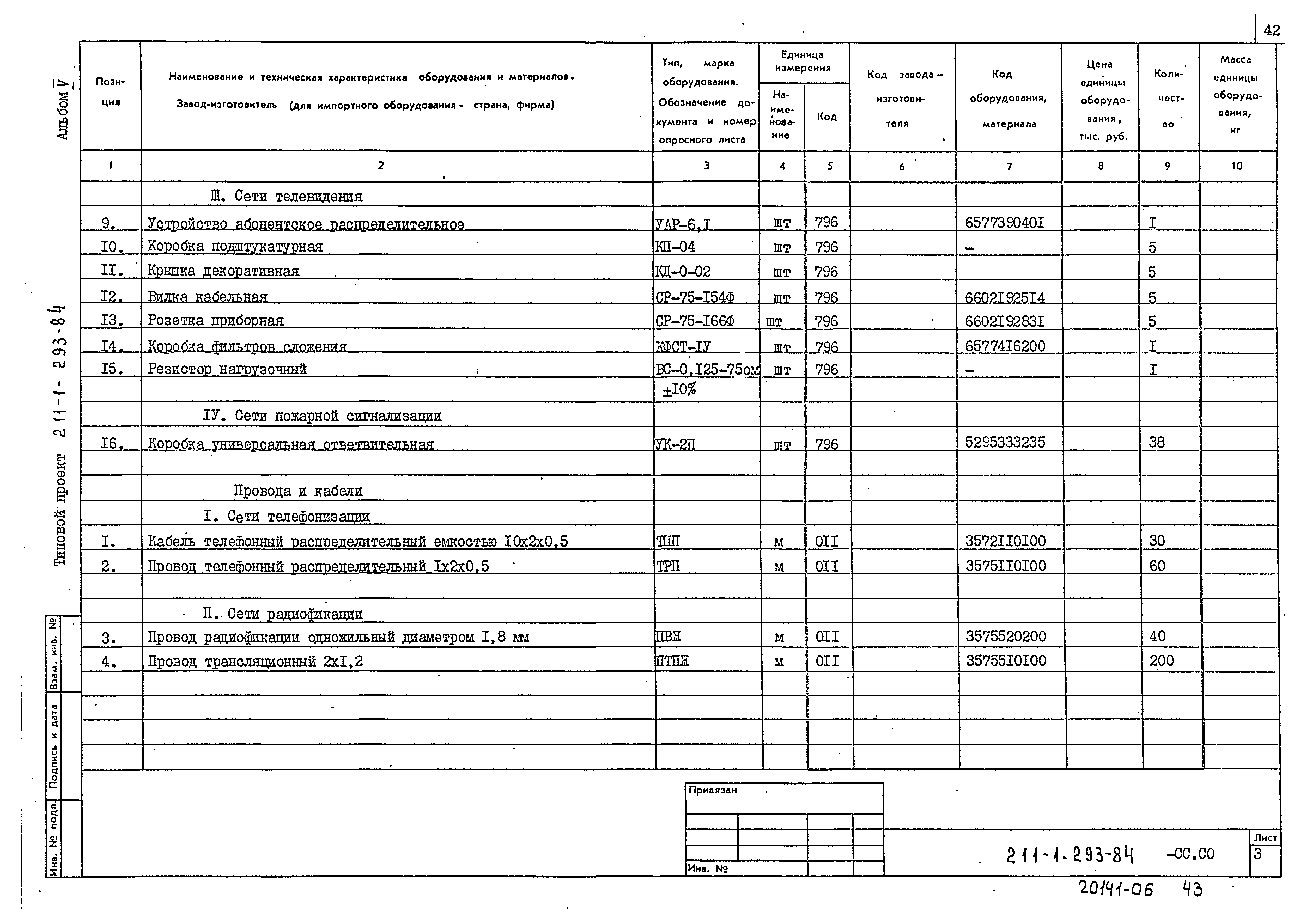 Типовой проект 211-1-293.84