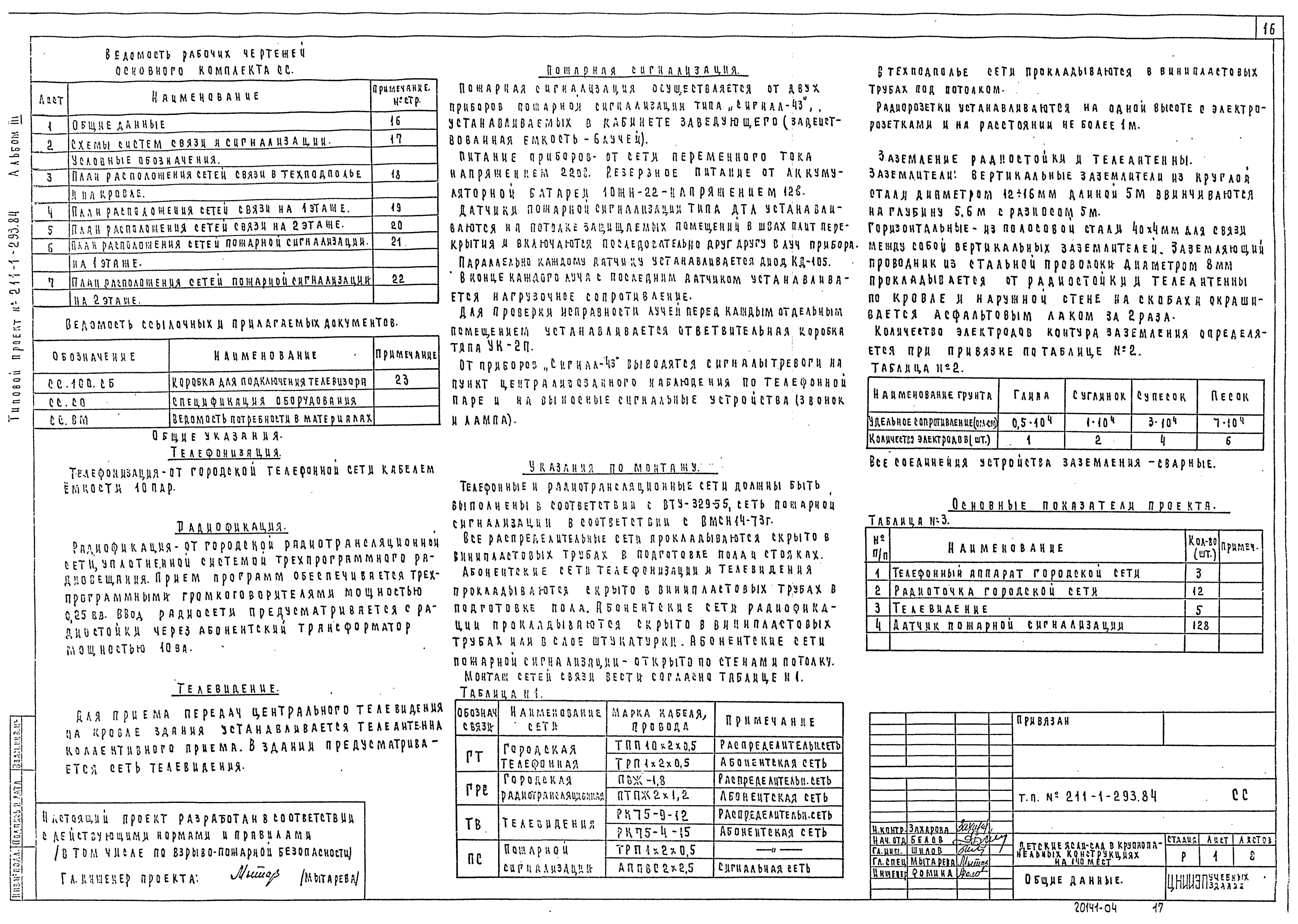 Типовой проект 211-1-293.84