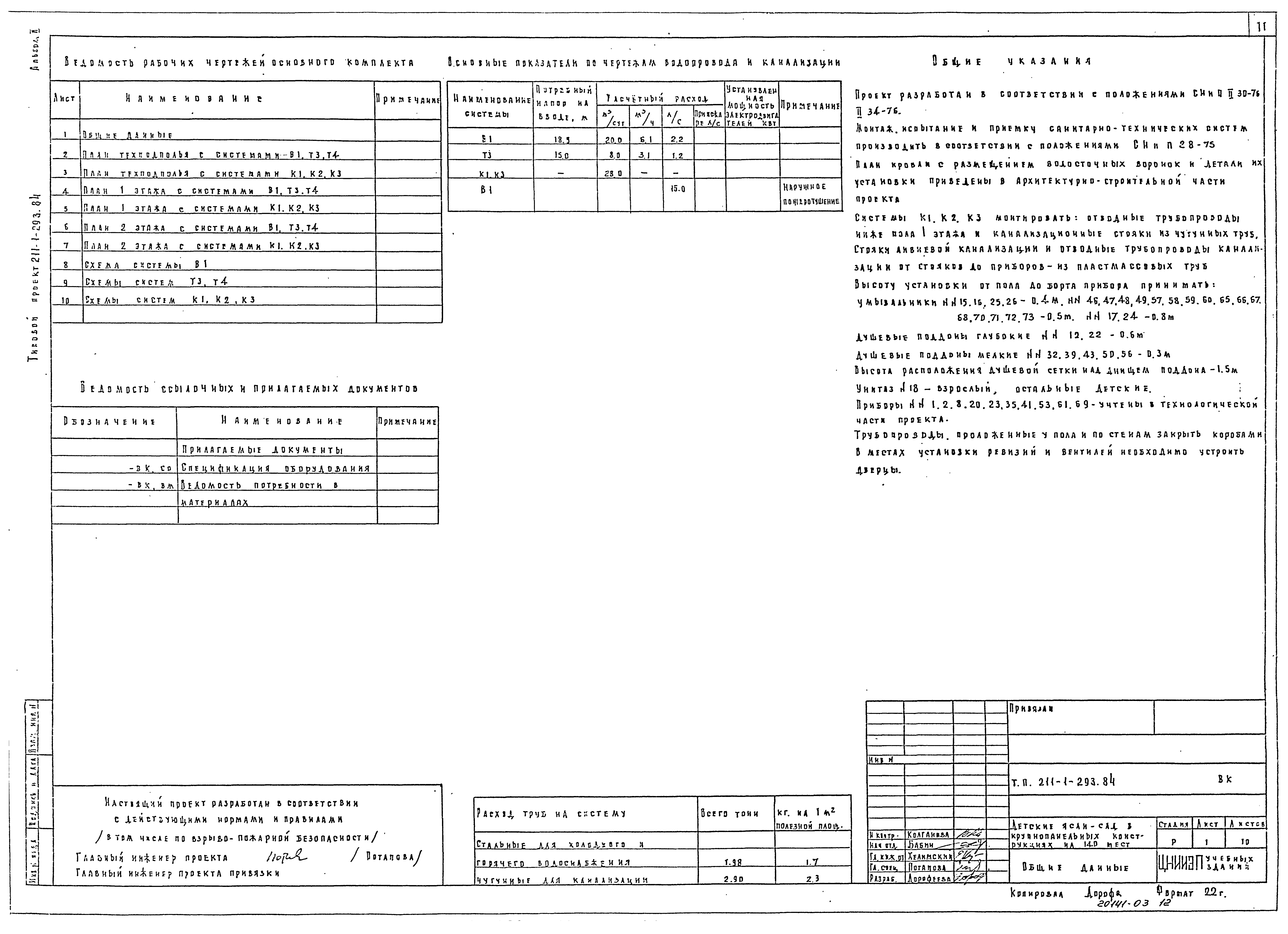 Типовой проект 211-1-293.84