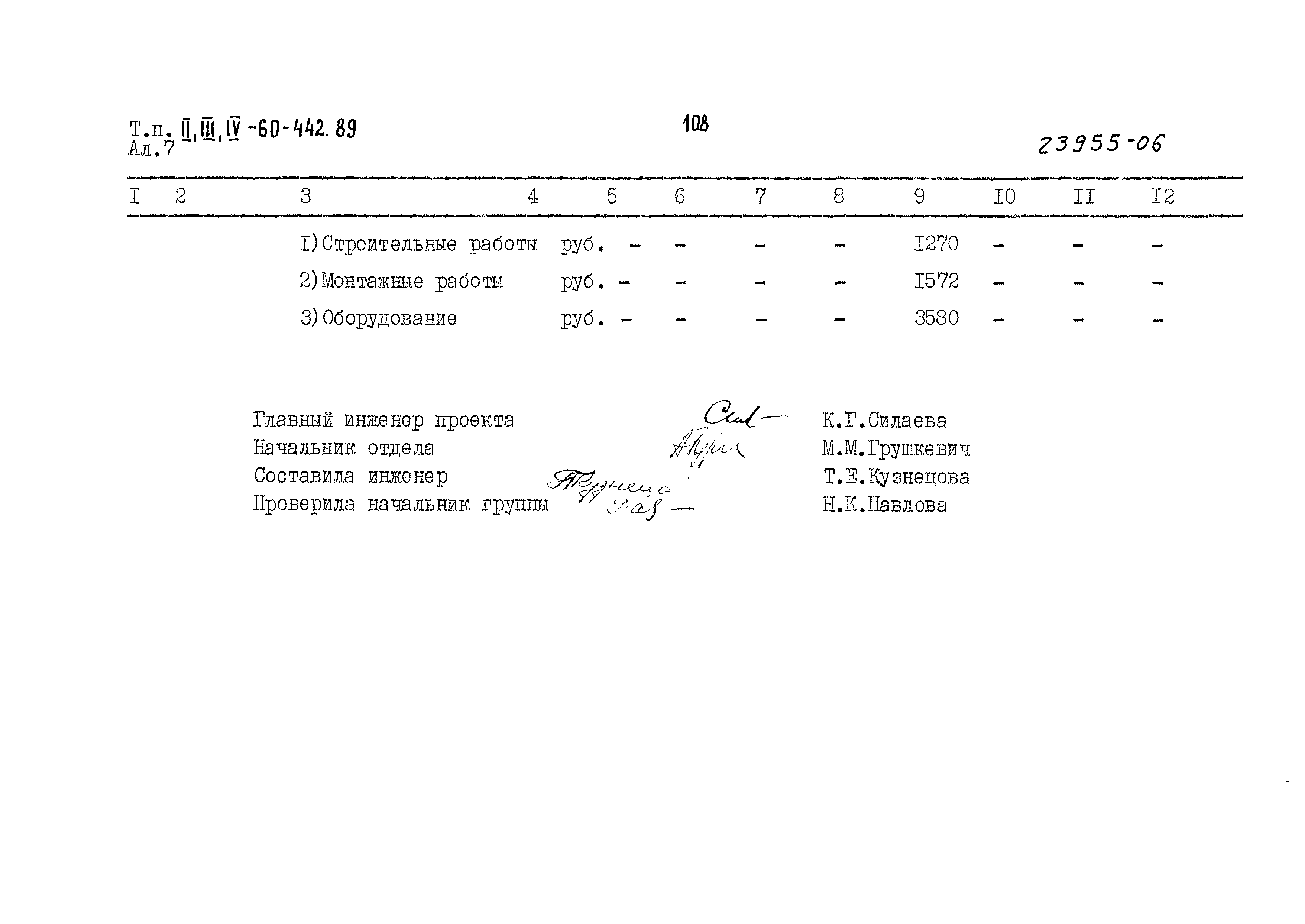 Типовой проект А-II,III,IV-60-442.89