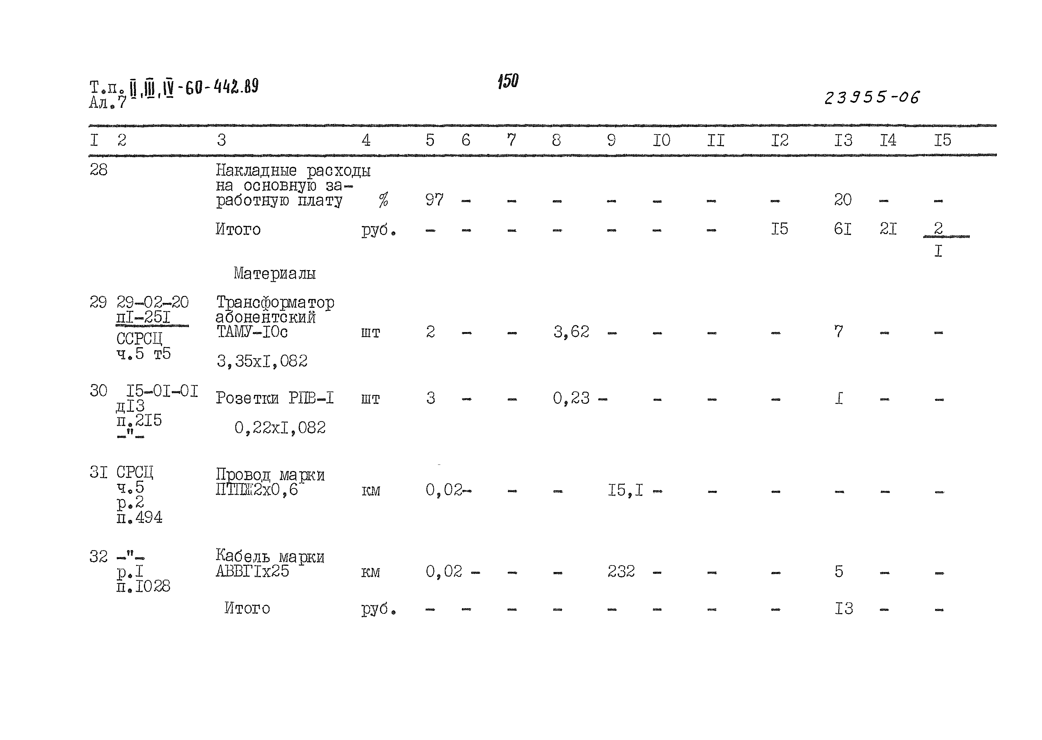 Типовой проект А-II,III,IV-60-442.89