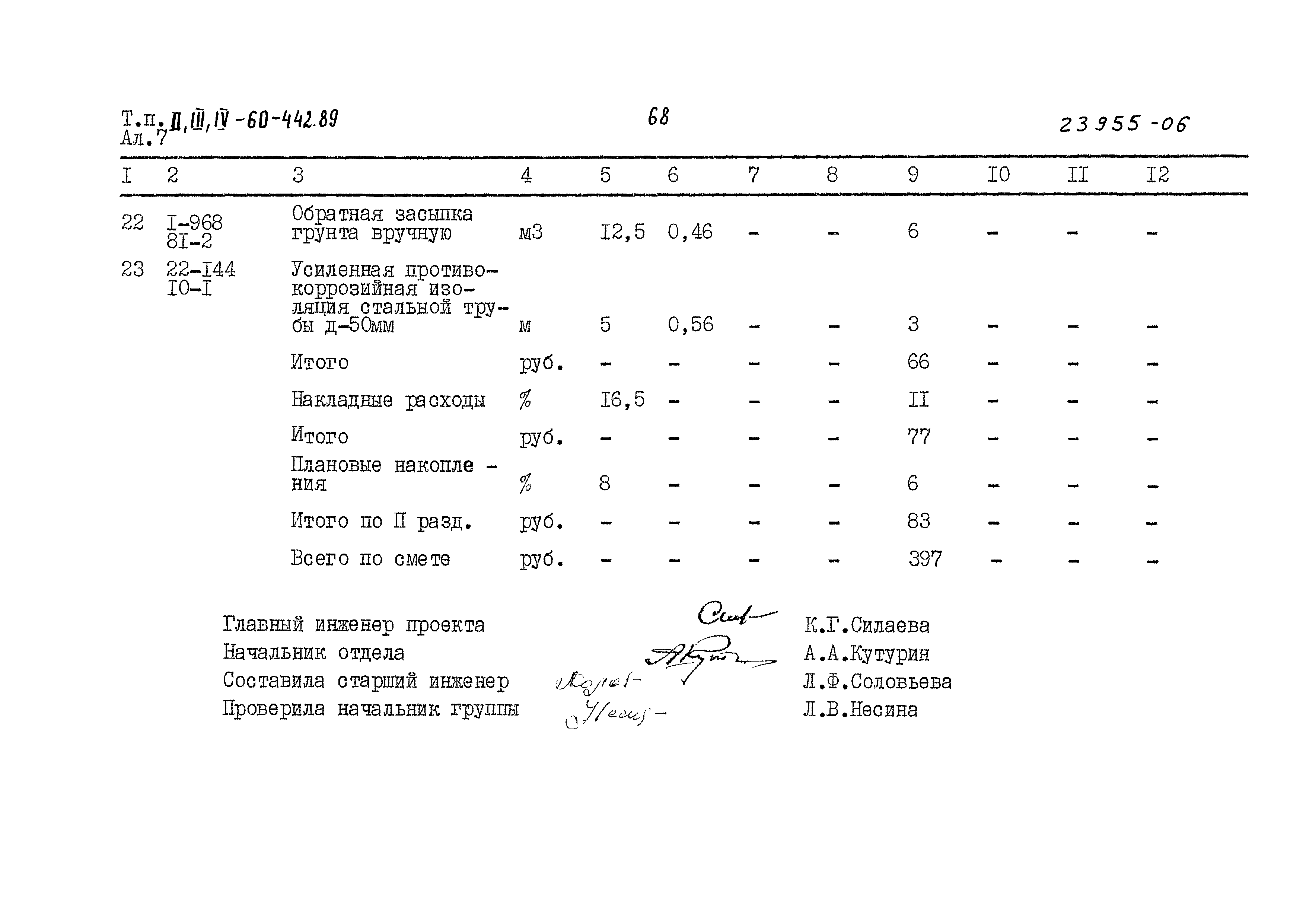 Типовой проект А-II,III,IV-60-442.89