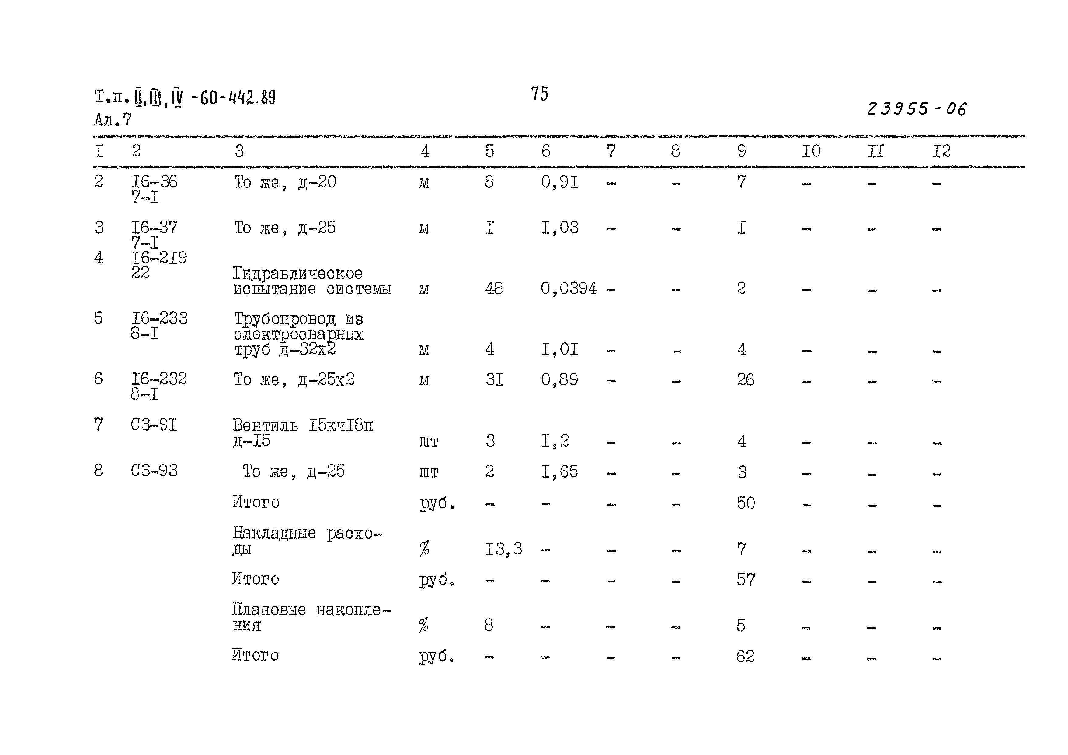 Типовой проект А-II,III,IV-60-442.89