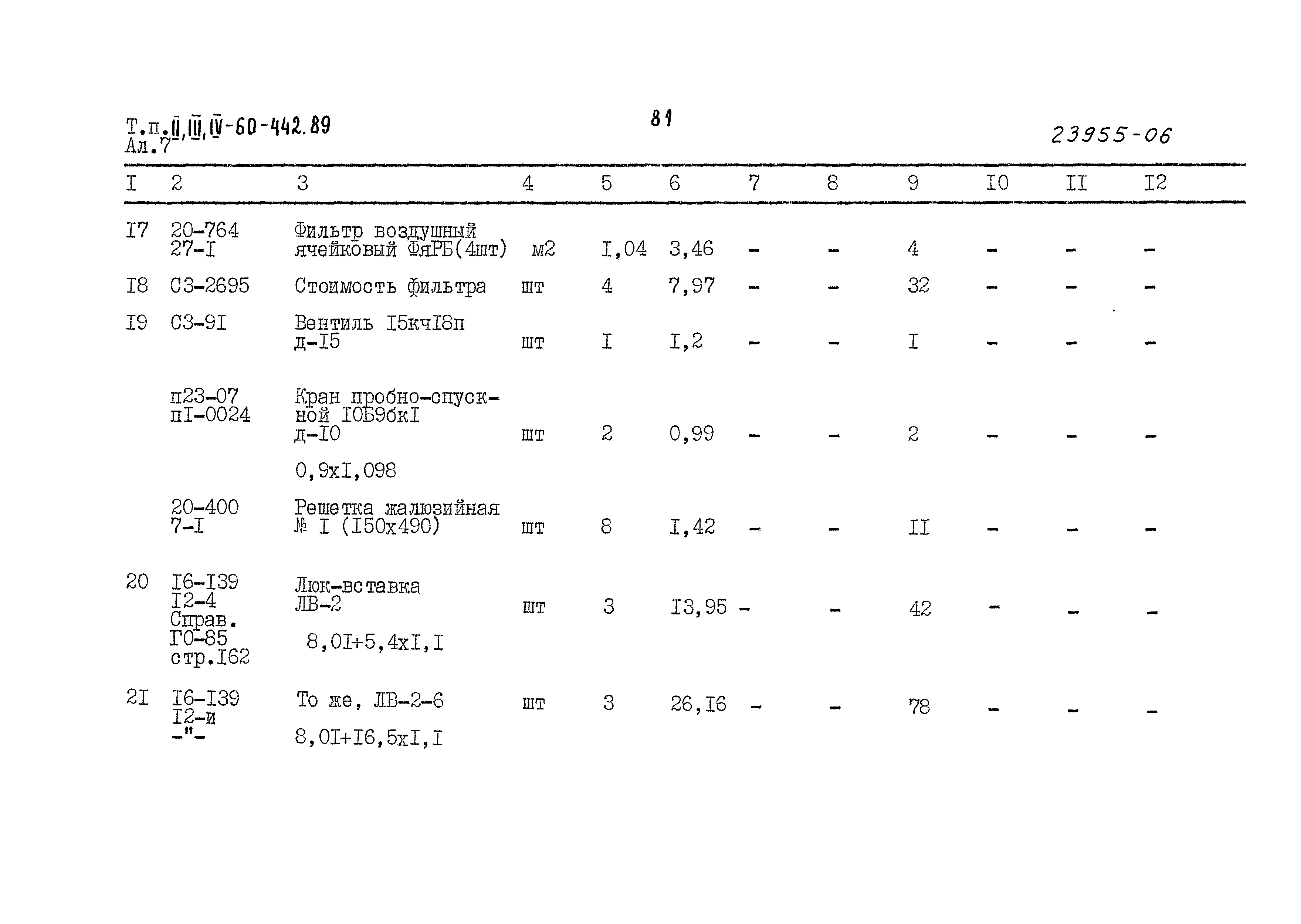 Типовой проект А-II,III,IV-60-442.89