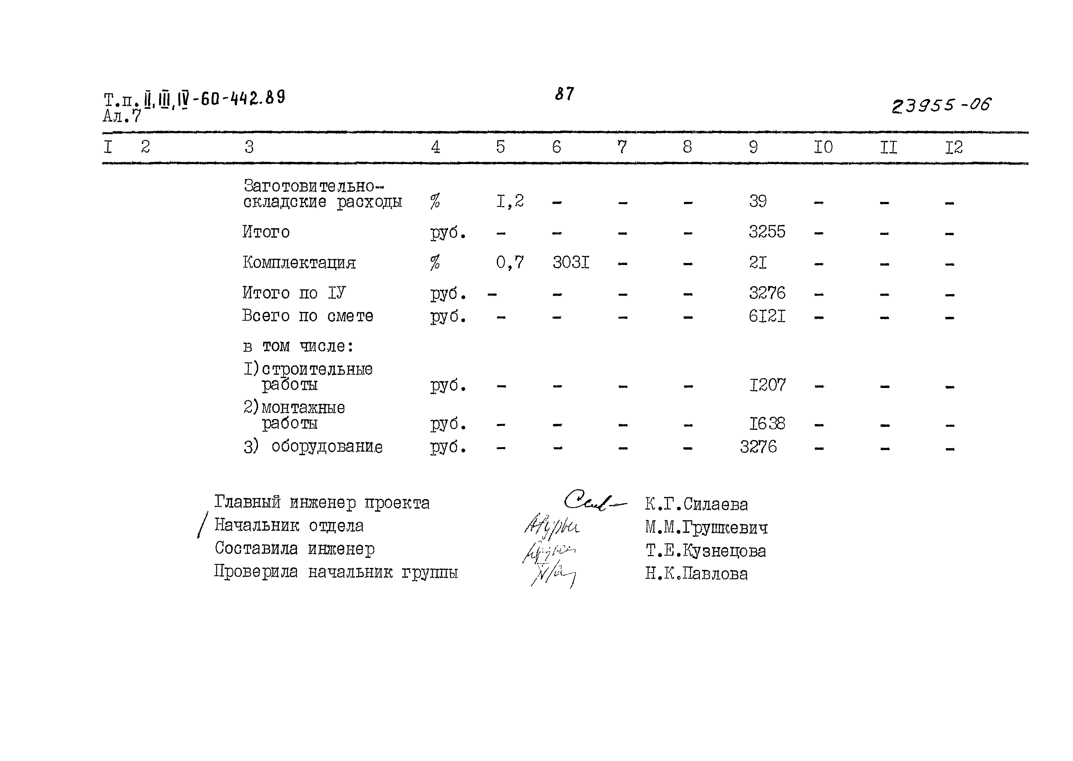 Типовой проект А-II,III,IV-60-442.89