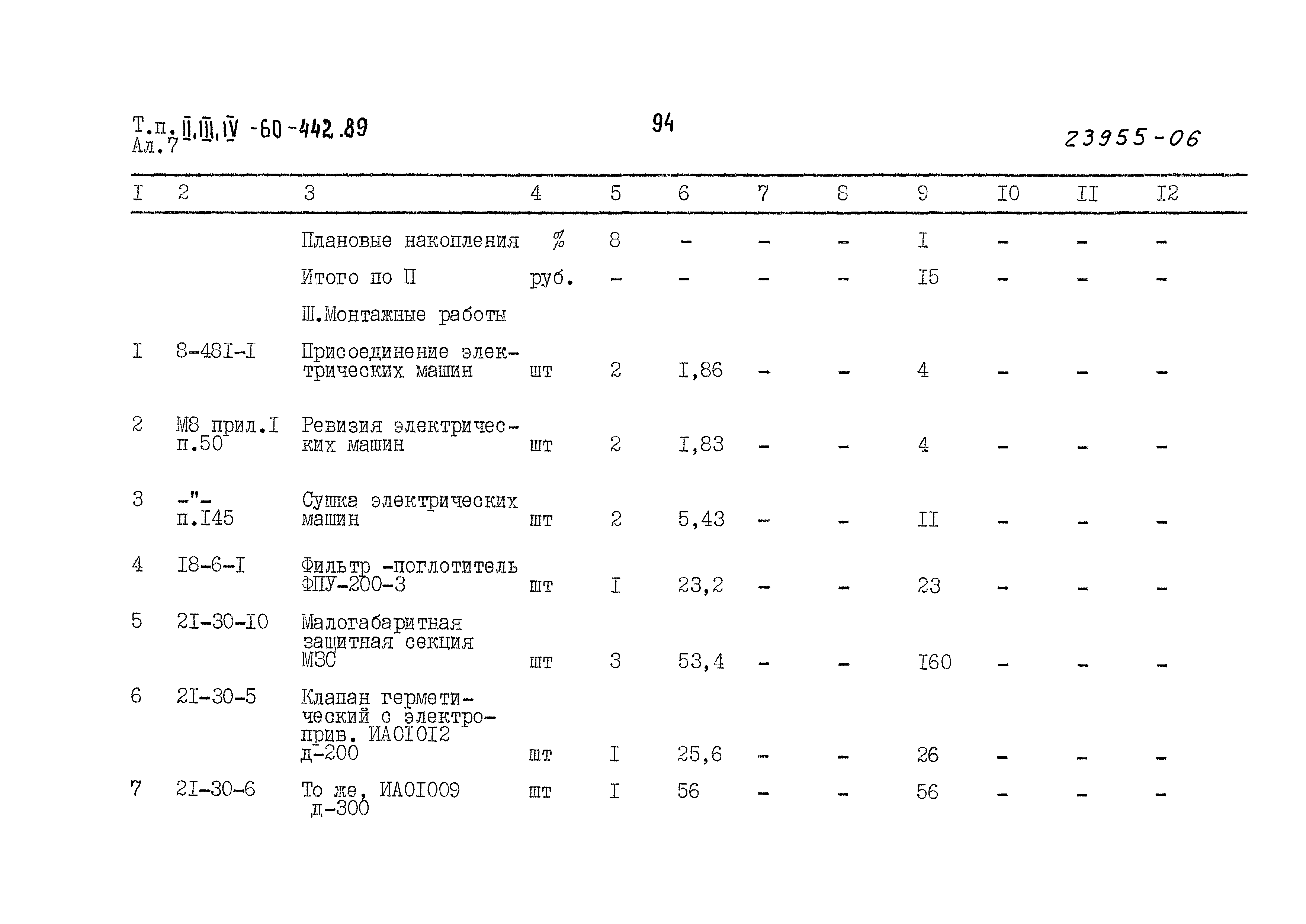 Типовой проект А-II,III,IV-60-442.89