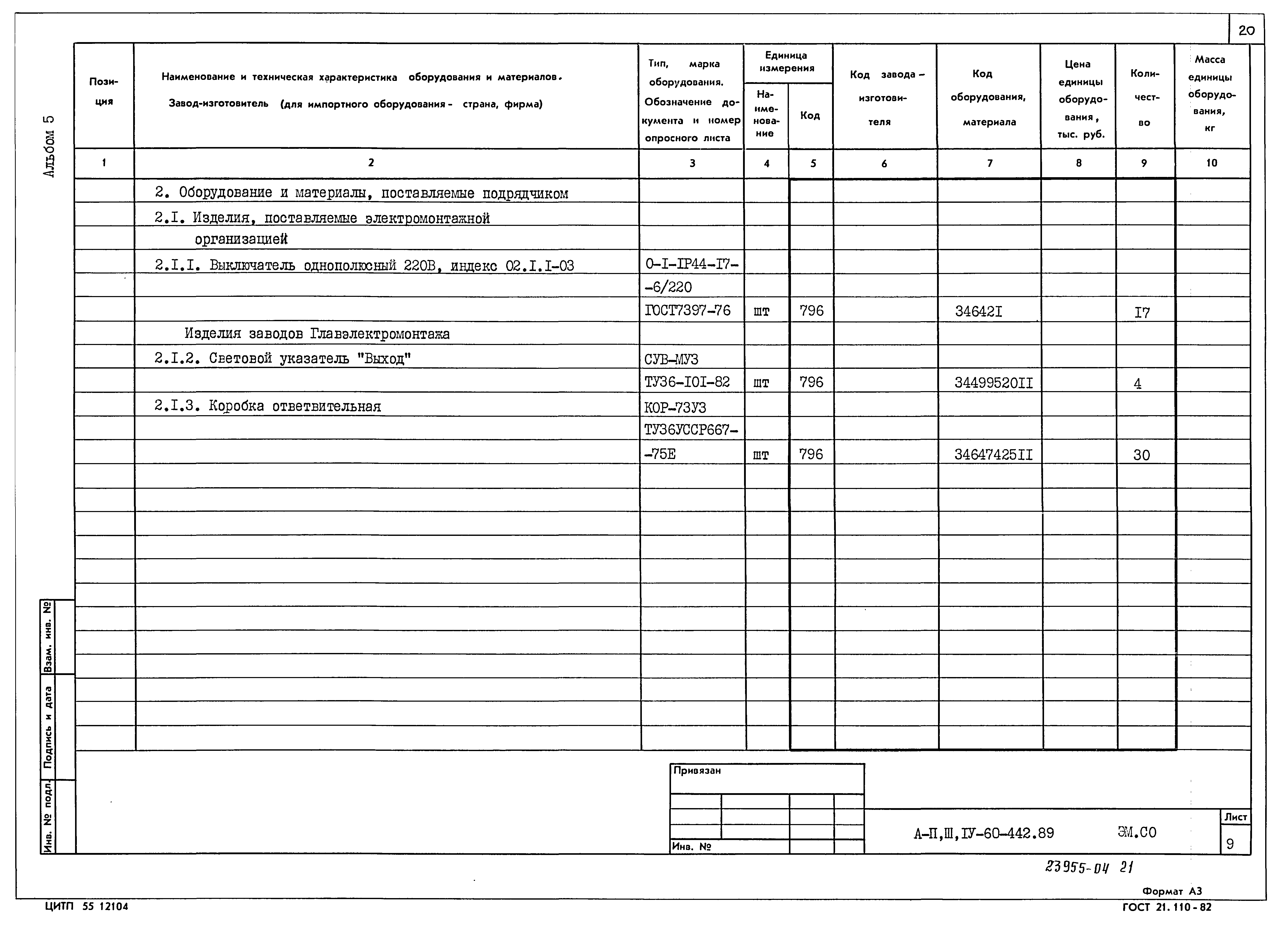 Типовой проект А-II,III,IV-60-442.89