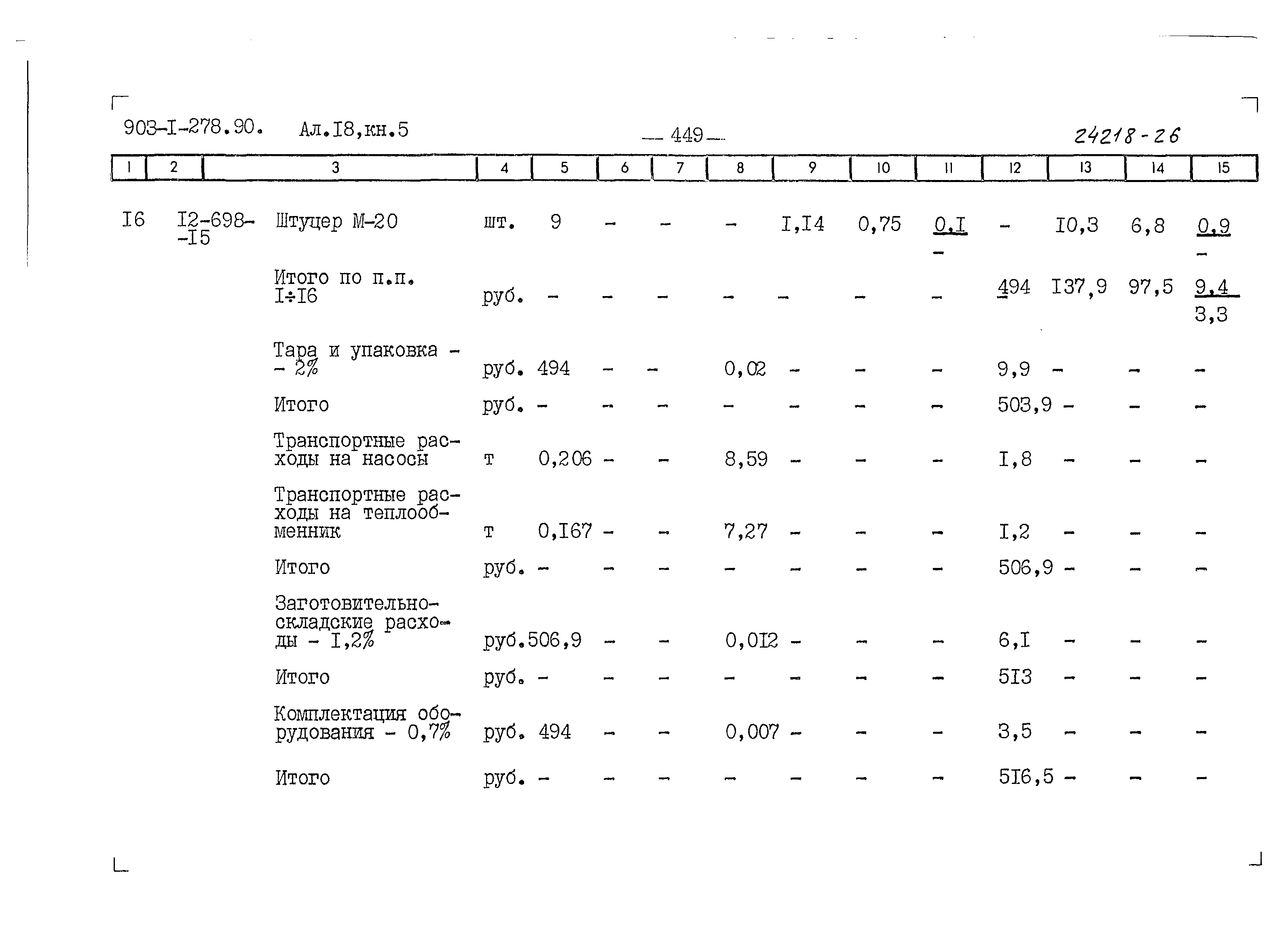 Типовой проект 903-1-278.90