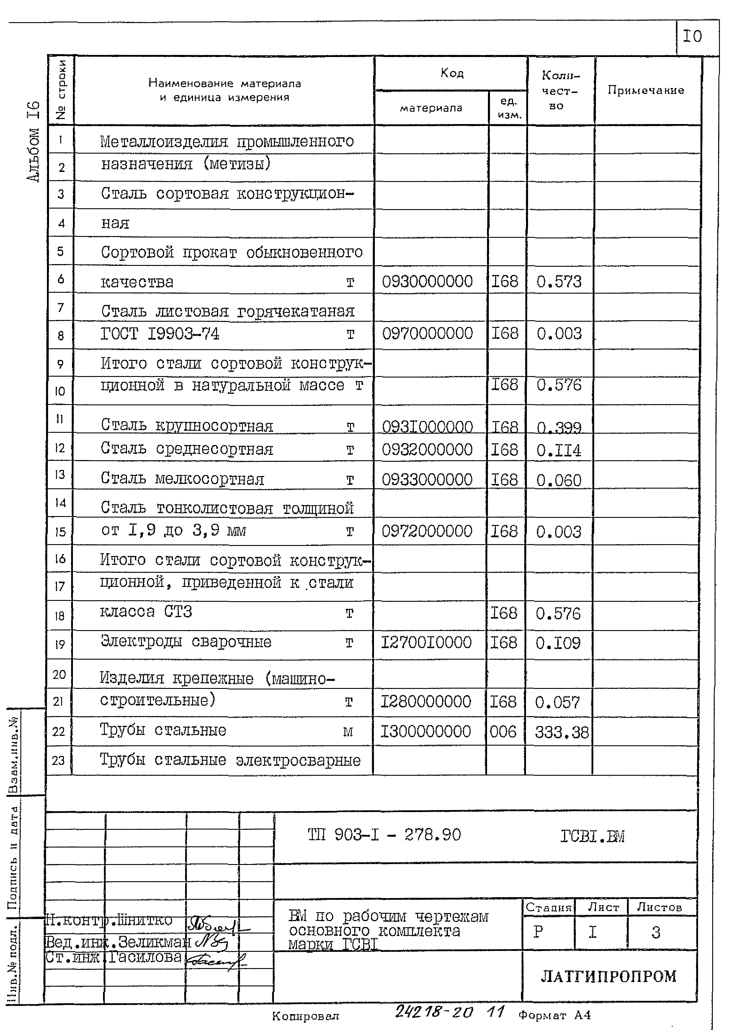 Типовой проект 903-1-278.90