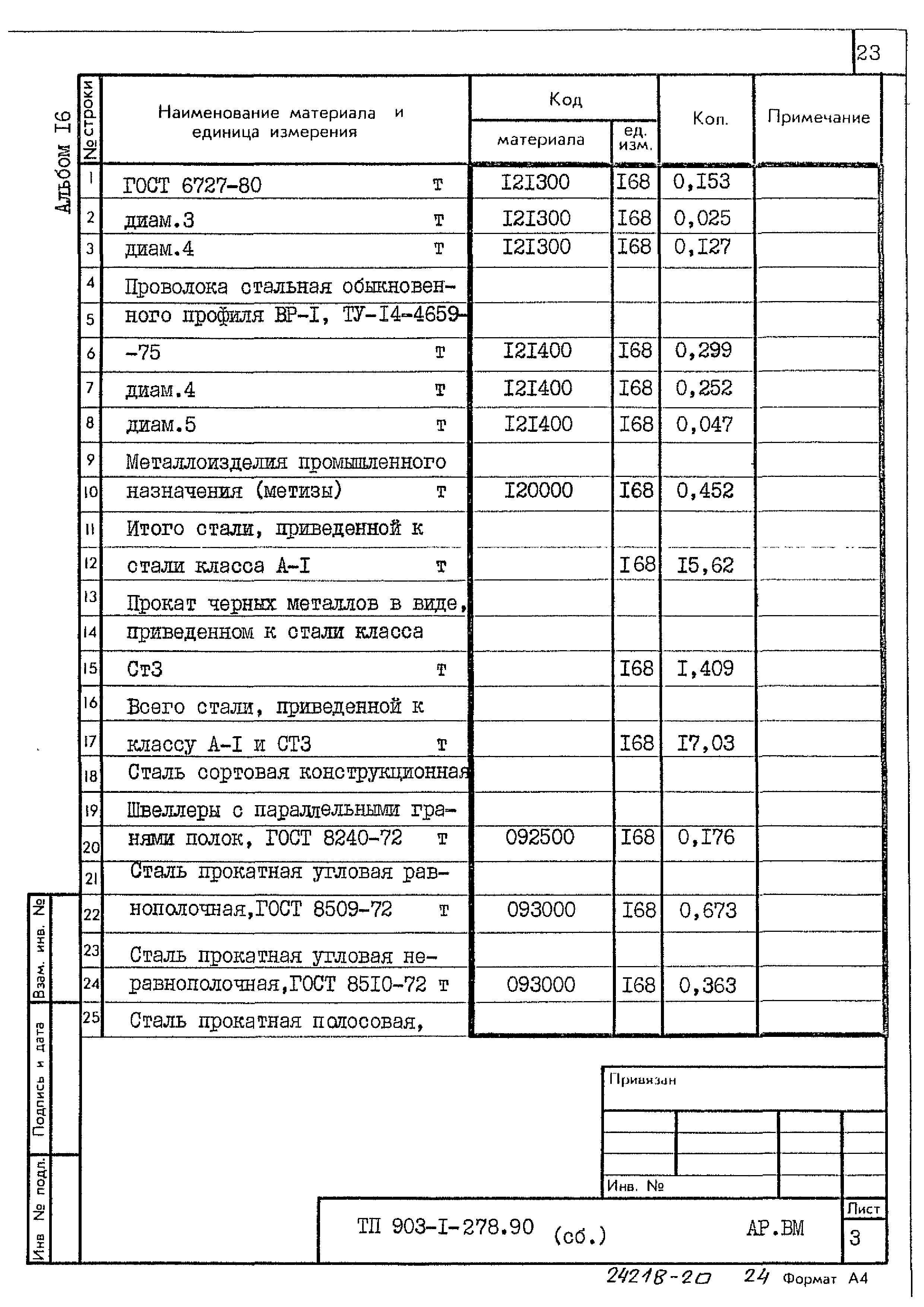 Типовой проект 903-1-278.90