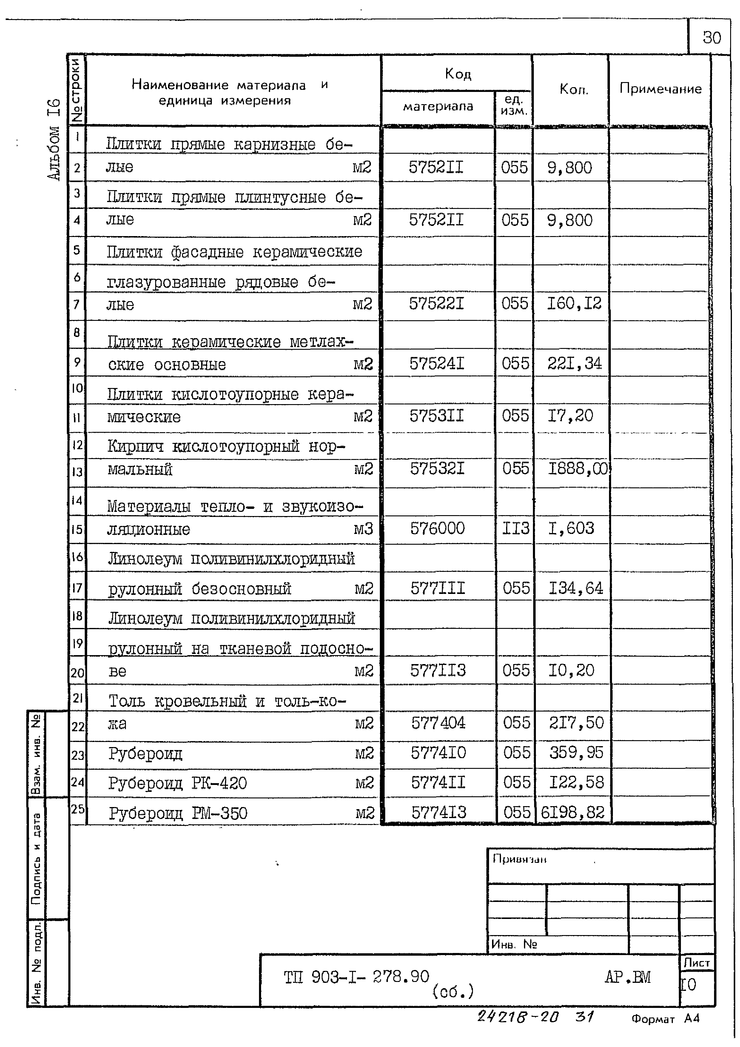 Типовой проект 903-1-278.90