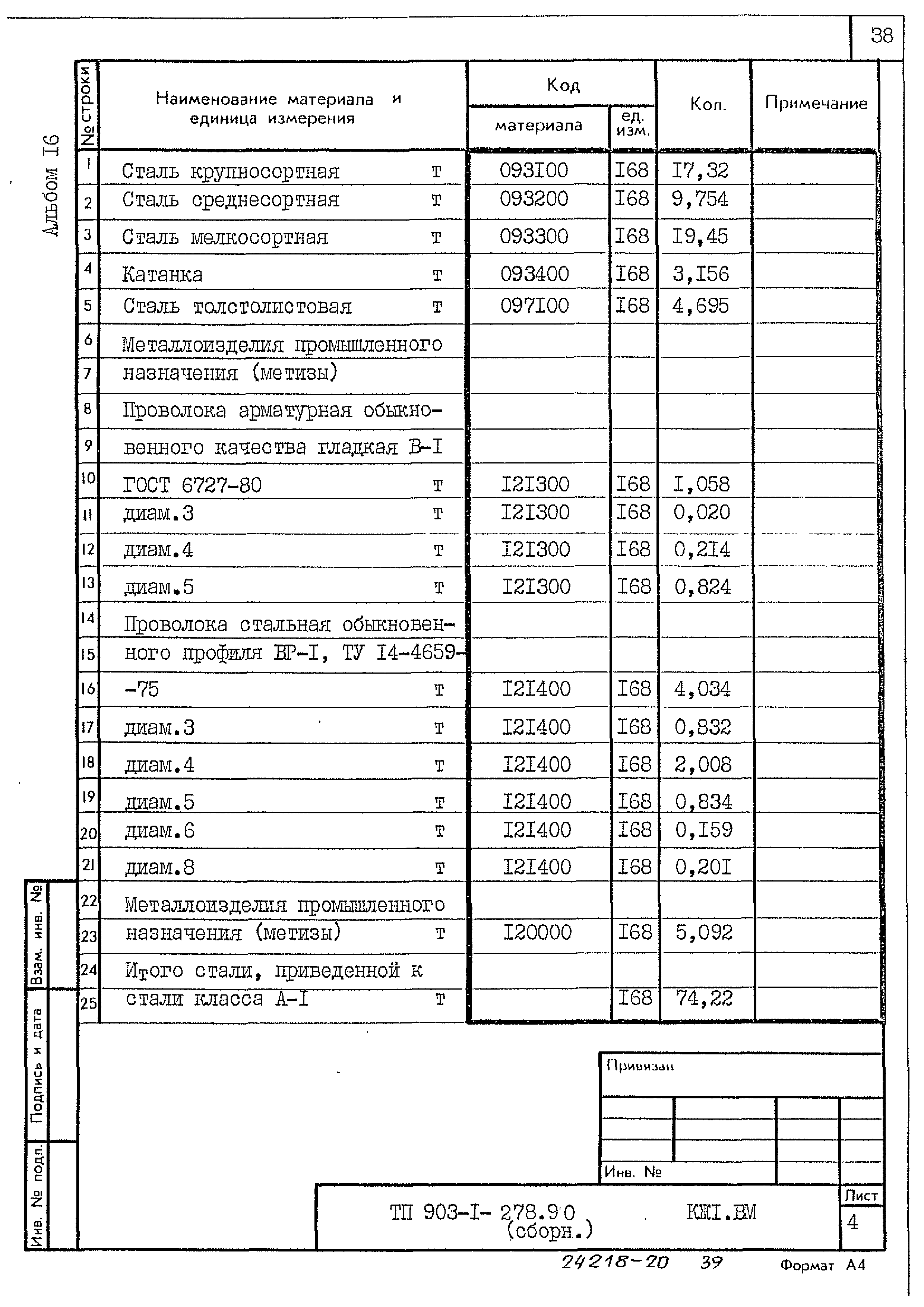 Типовой проект 903-1-278.90