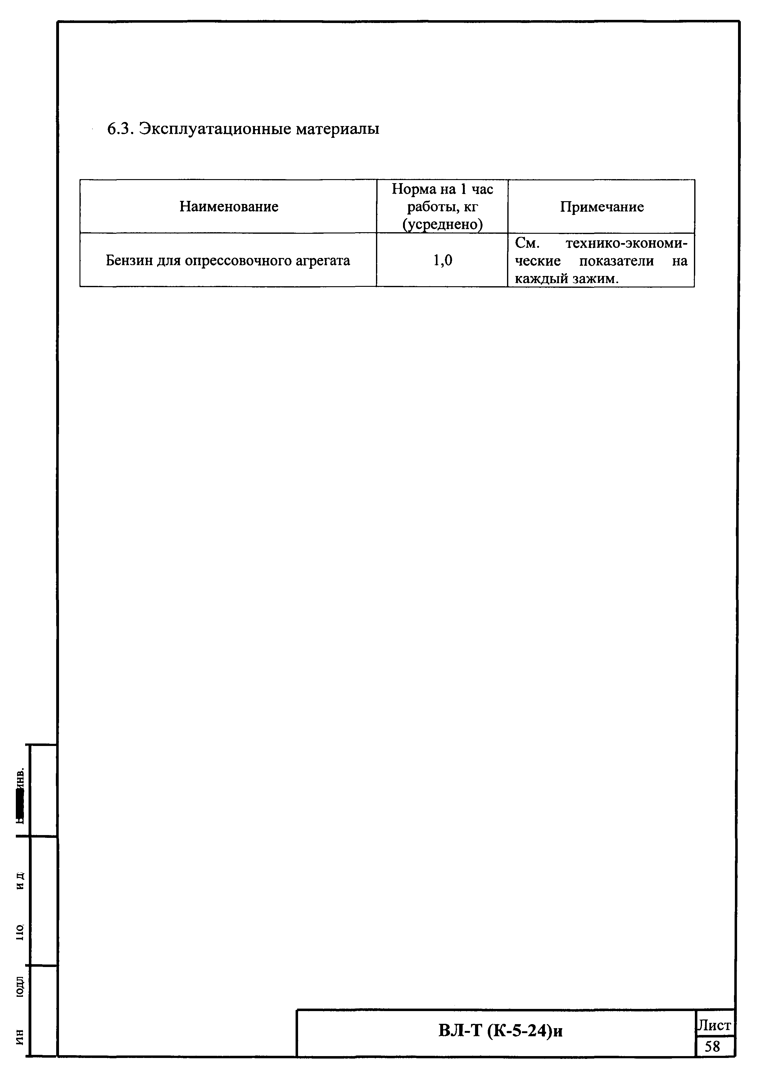 Технологическая карта К-5-24-6и