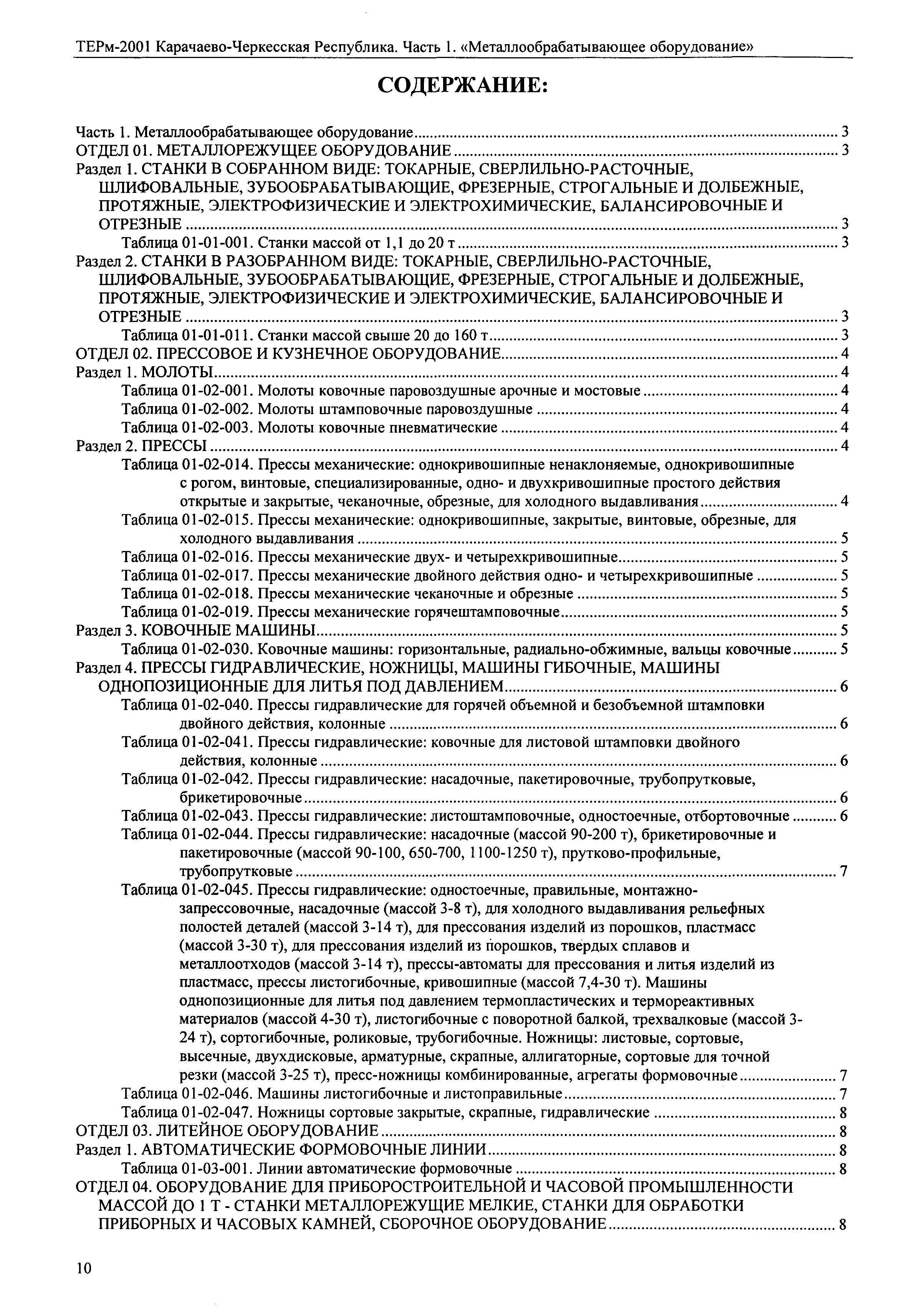 ТЕРм Карачаево-Черкесская Республика 01-2001