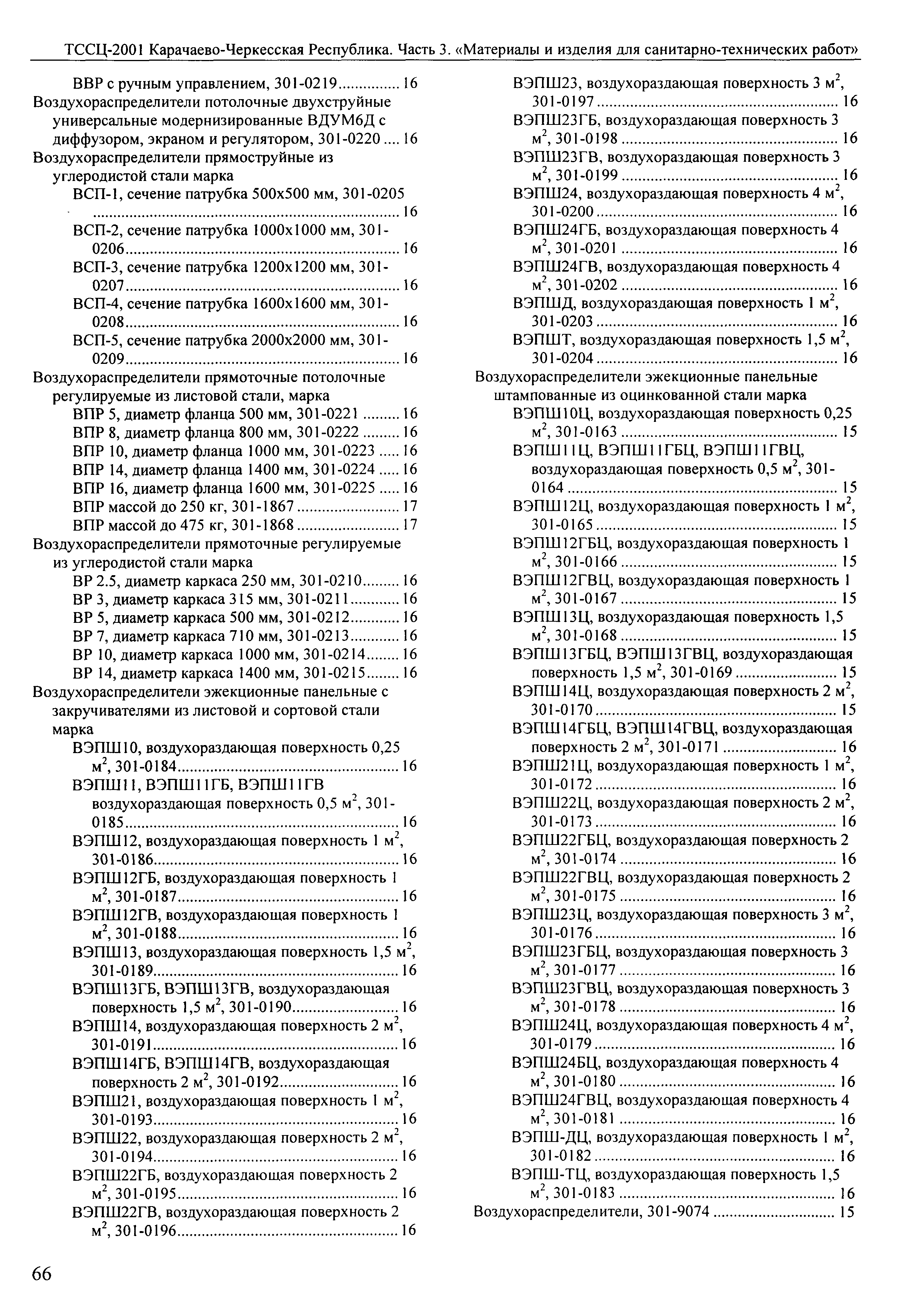 ТССЦ Карачаево-Черкесская Республика 03-2001