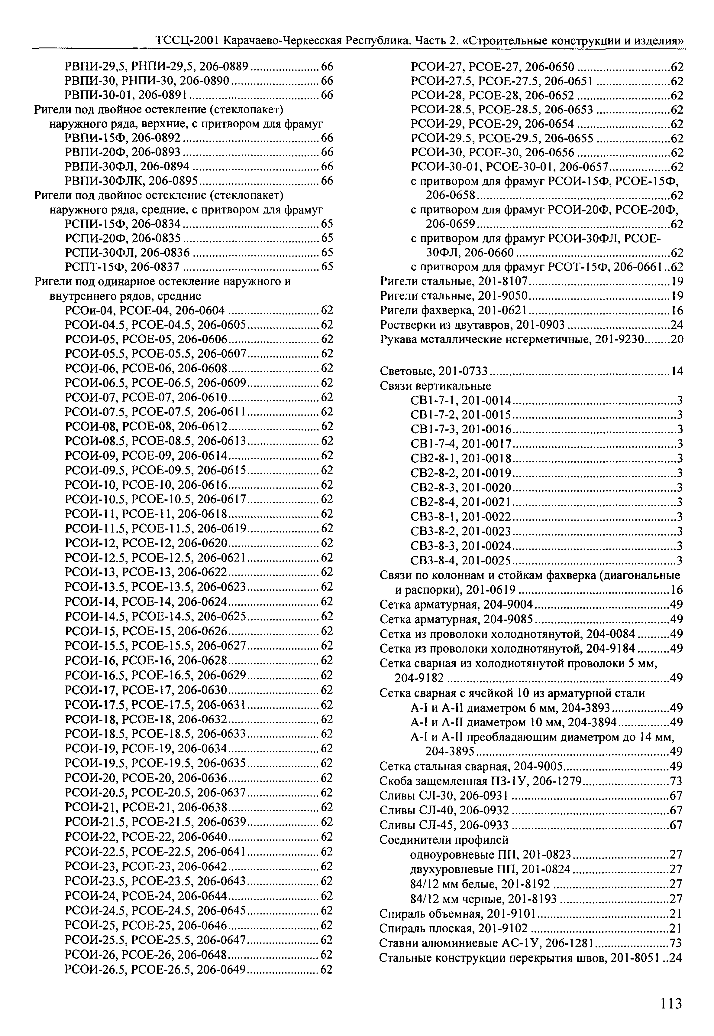 ТССЦ Карачаево-Черкесская Республика 02-2001