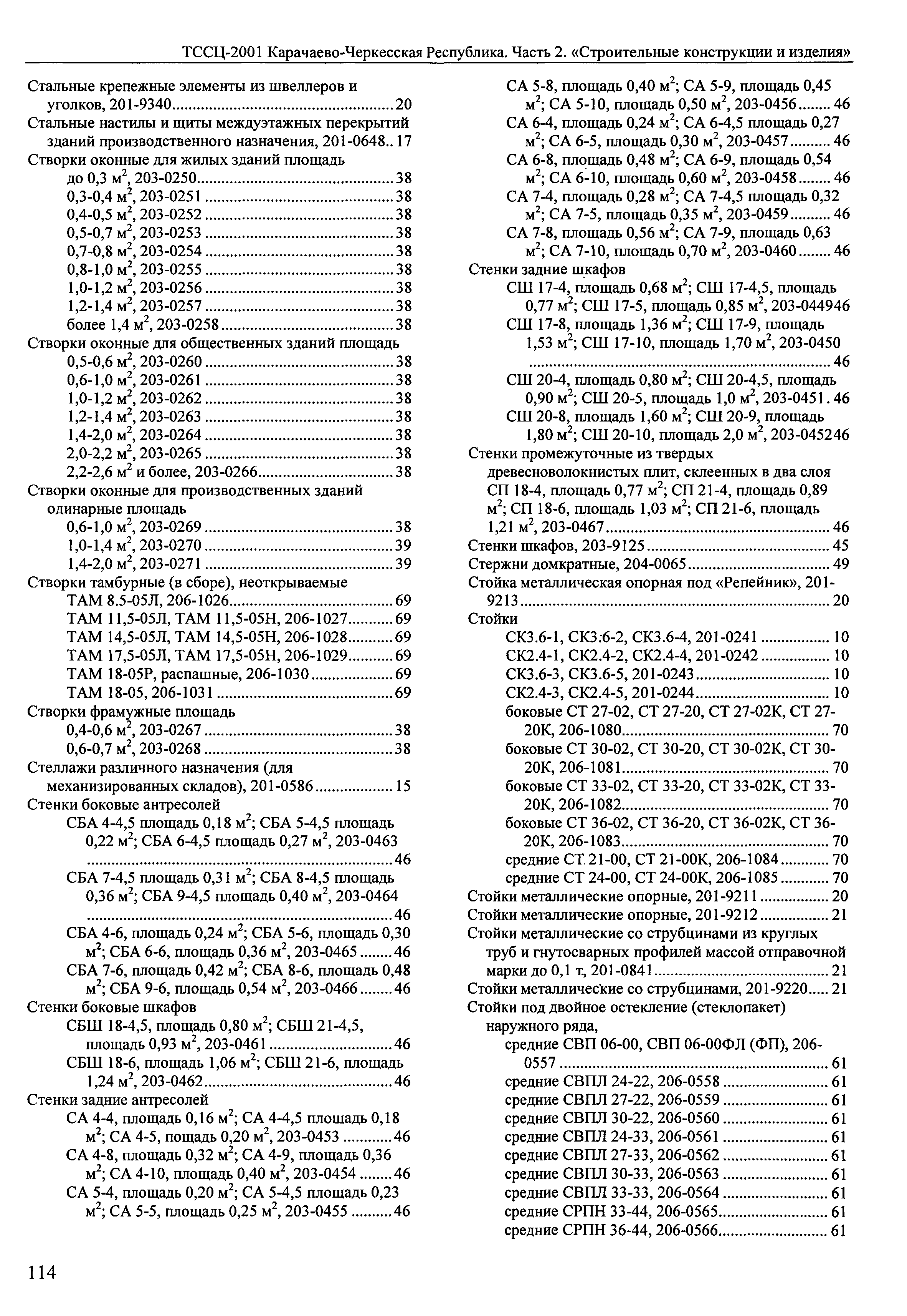 ТССЦ Карачаево-Черкесская Республика 02-2001